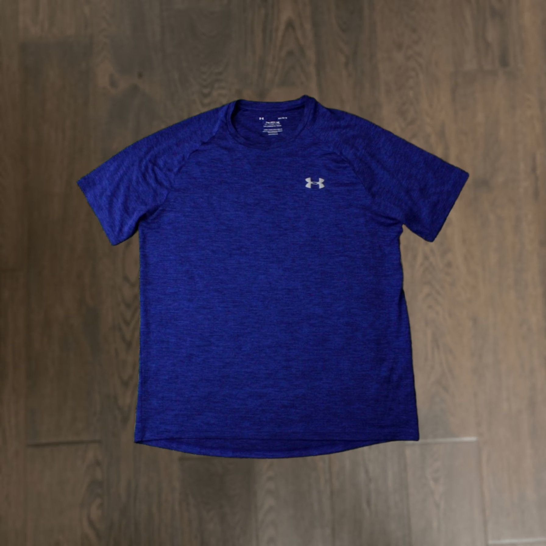 Under Armour UNDER ARMOUR TECH MEN SHIRT T-SHIRT Jersey BLUE 2019 CrossFit Training Loose Fit Short Sleeve Size L Size US L / EU 52-54 / 3 - 1 Thumbnail