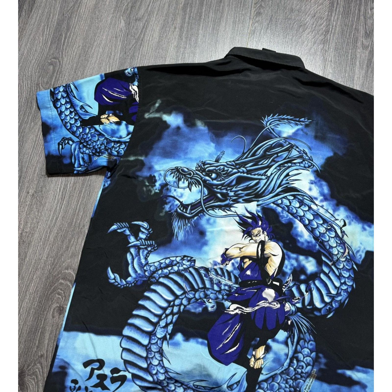 Japanese Brand 90s Vintage Anime Crazy Japanese Style All Over Print Shirt Size US L / EU 52-54 / 3 - 7 Thumbnail