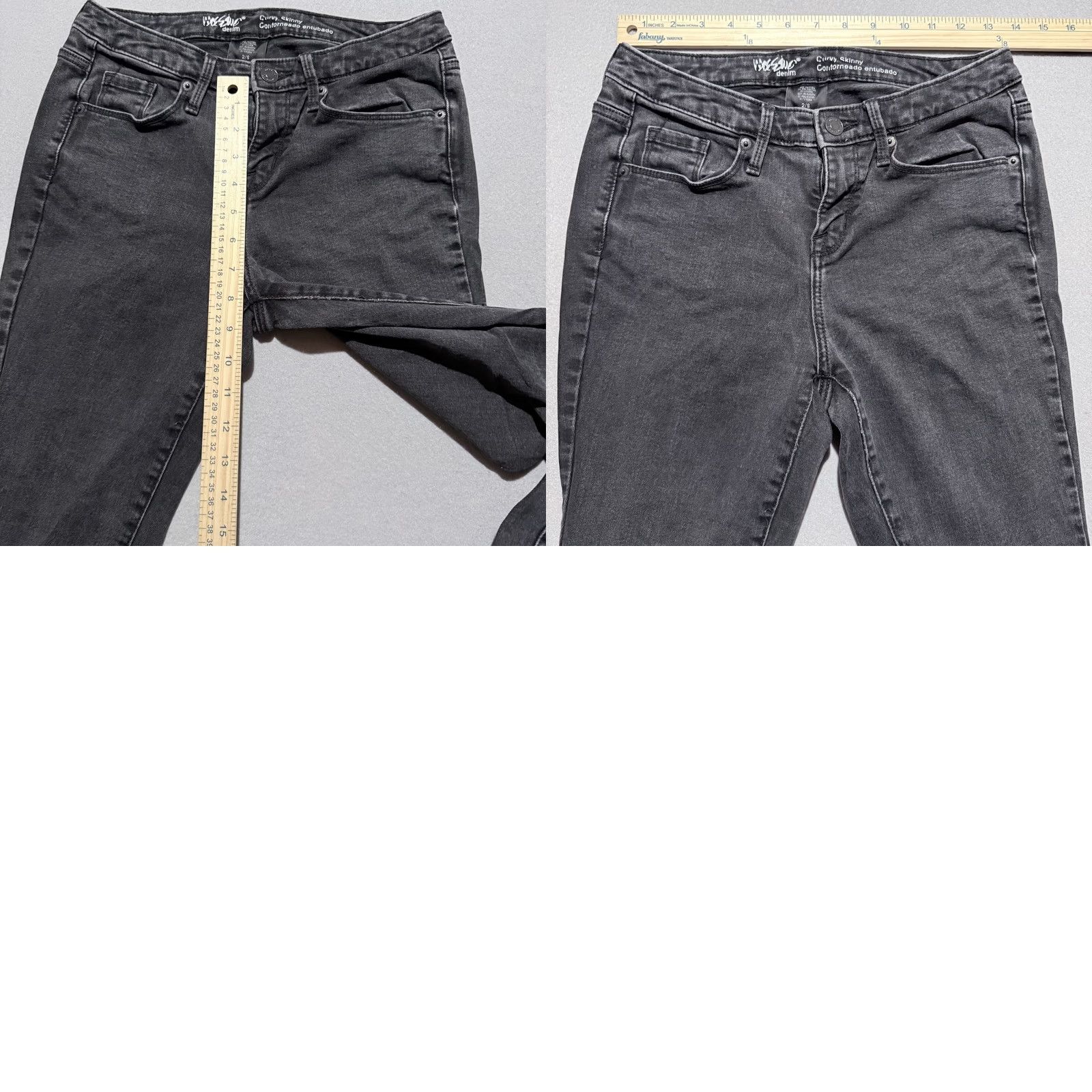 Mossimo Mossimo Jeans Women Black 2S Slim Skinny Power Stretch Curvy 5-Pocket Denim X-Special Size 26" / US 2 / IT 38 - 9 Thumbnail