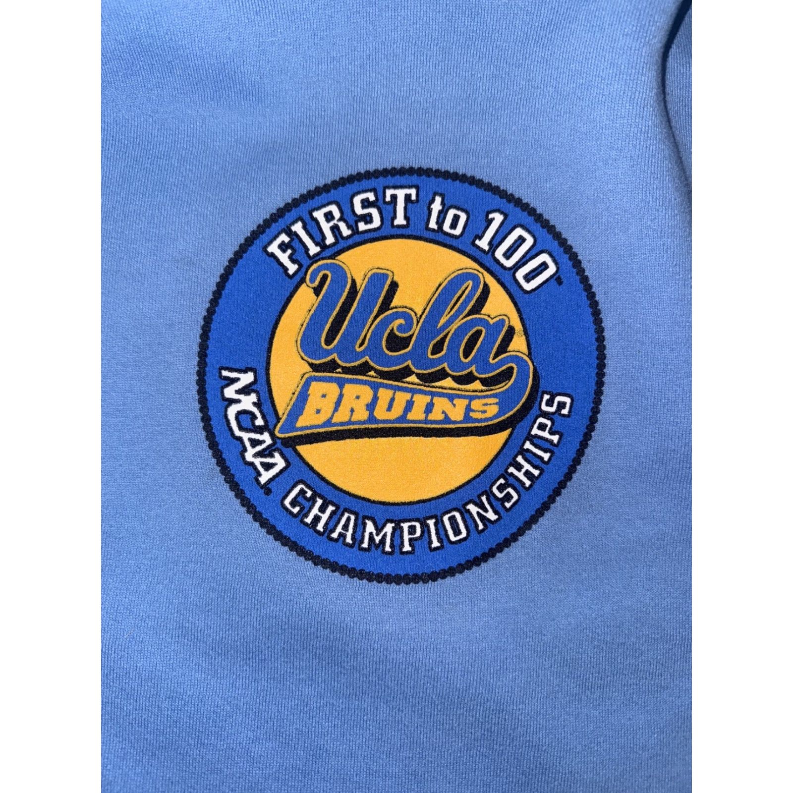 Russell Athletic VINTAGE UCLA Hoodie Men M Light Blue Russell Athletic Pullover Logo 90s Fans Showcase Size US M / EU 48-50 / 2 - 2 Thumbnail