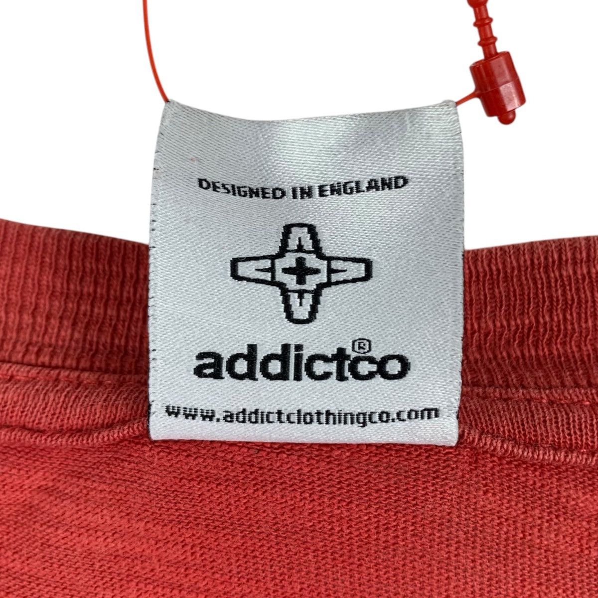 ADDICT ADDICT CO Streetwear Skateboard Brand Print Red Short Shirt Size US L / EU 52-54 / 3 - 8 Thumbnail