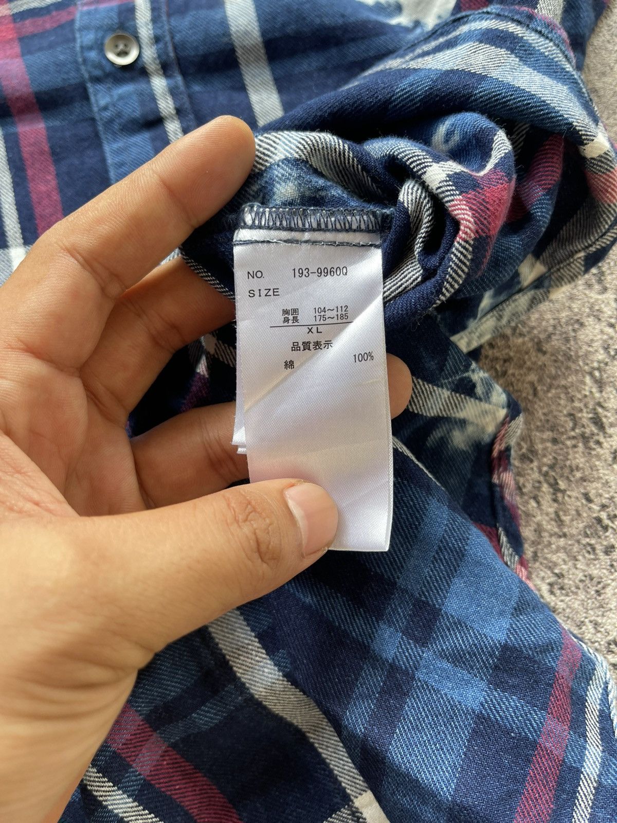 semanticdesign Semanticdesign Bleached plaid shirt Size US L / EU 52-54 / 3 - 7 Thumbnail