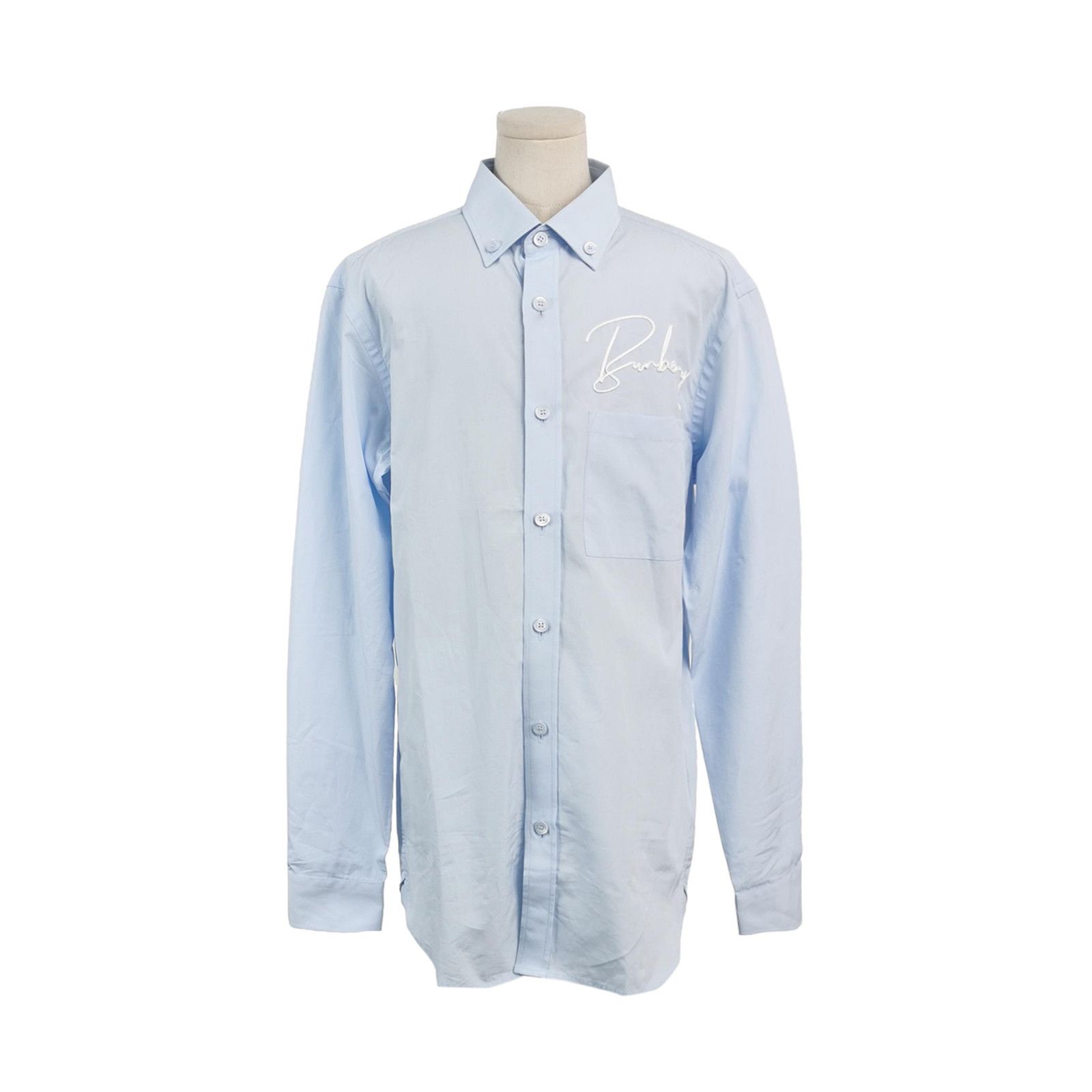 Burberry Burberry Script Logo Cotton Shirt Size XS Size US XS / EU 42 / 0 - 1 Thumbnail