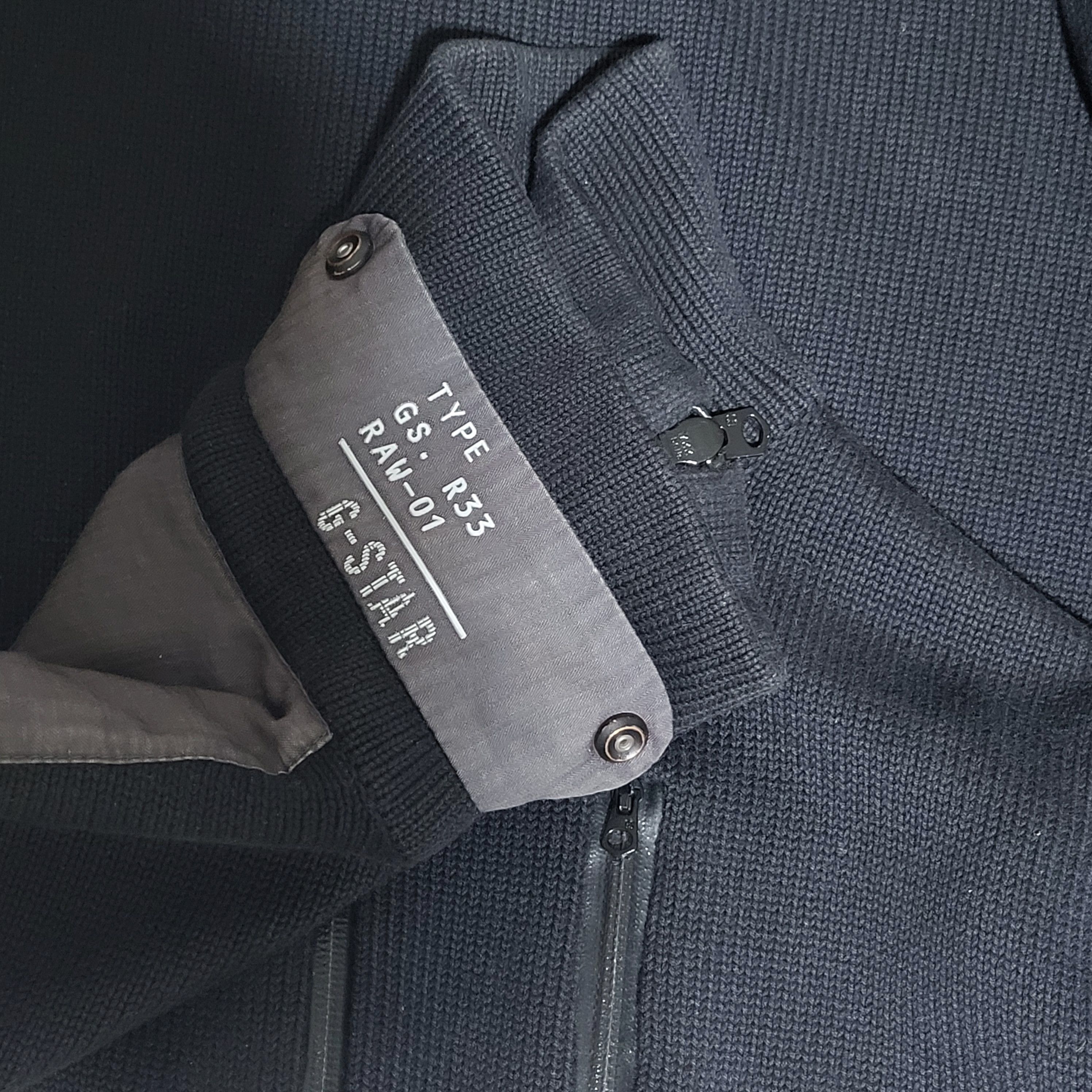 G-Star G-Star Raw Y2K Black Full Zip Knit Sweater Jacket Size M Size US M / EU 48-50 / 2 - 8 Thumbnail