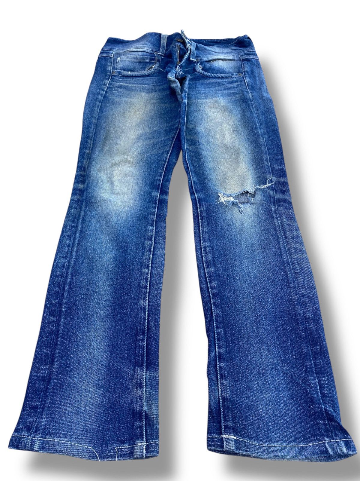 Cook Jeans Cook Jeans Faded Wash Style Ripped Jeans Size US 30 / EU 46 - 1 Thumbnail