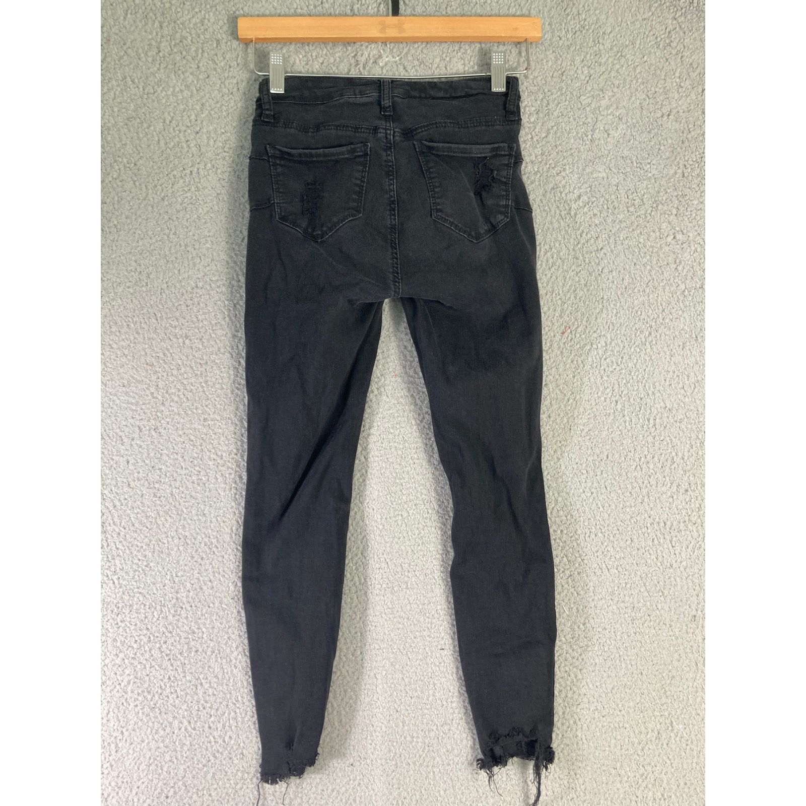 Other Women's Curvy High Rise Skinny Ankle Jeans Black Size 1 Size 22" - 3 Thumbnail