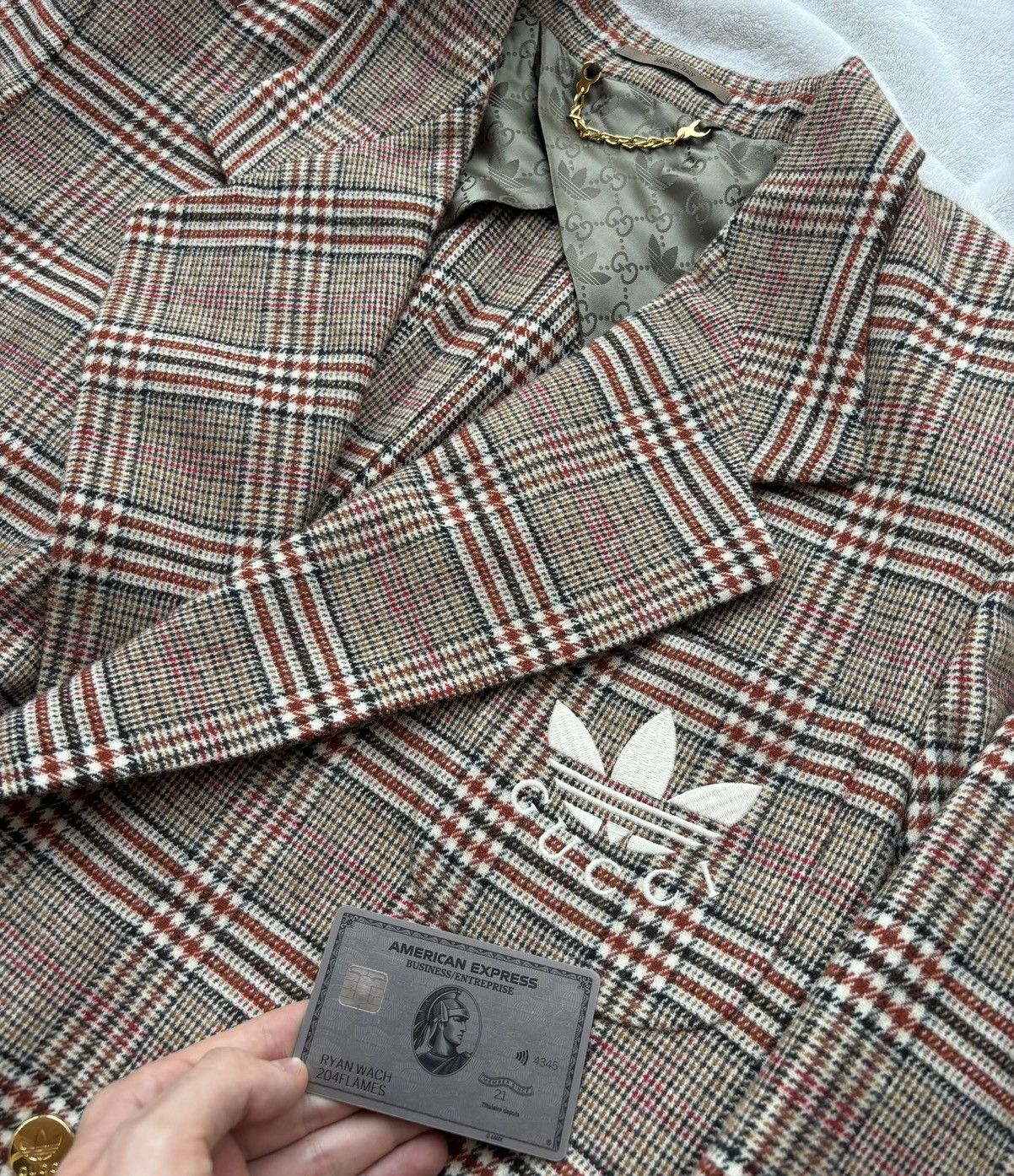 Adidas × Gucci 🚨INSANE RUNWAY PIECE🚨 Gucci x Adidas Plaid Adidas × Gucci 🚨INSANE RUNWAY PIECE🚨 Gucci x Adidas Plaid