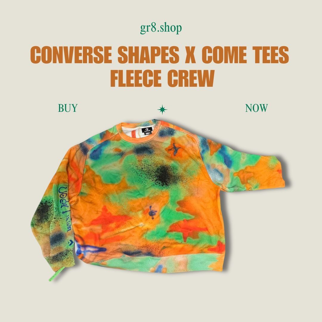 Converse Converse Shapes X Come Tees Fleece Crew Sweatshirt Multicolo Size M / US 6-8 / IT 42-44 - 1 Thumbnail