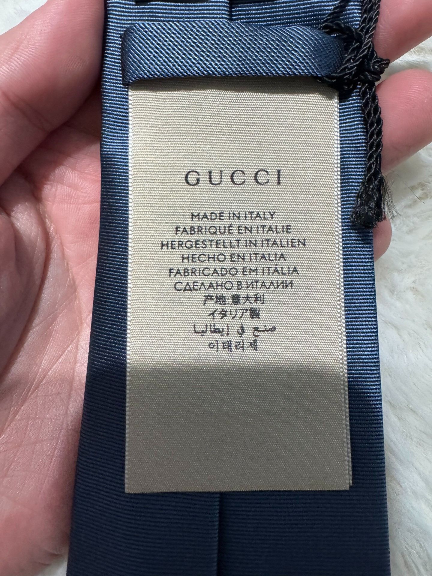 Gucci Gucci's new double Glogo silk tie 2501-Nextarrow Size ONE SIZE - 4 Thumbnail