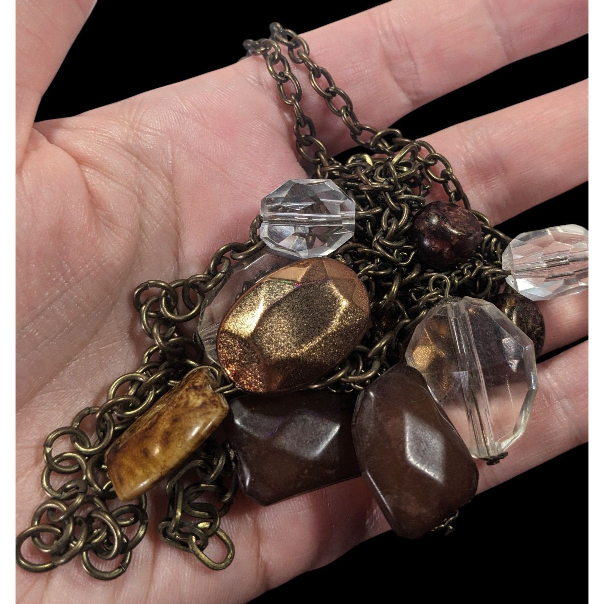 Other Rustic Glam Multilayer Chain Gemmed Necklace Size ONE SIZE - 3 Thumbnail