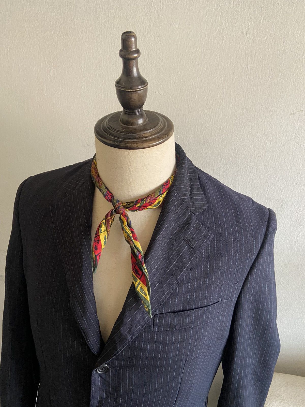 Burberry Vintage Burberry London Stripe 3 Button Blazer Jacket Size 40R - 4 Thumbnail