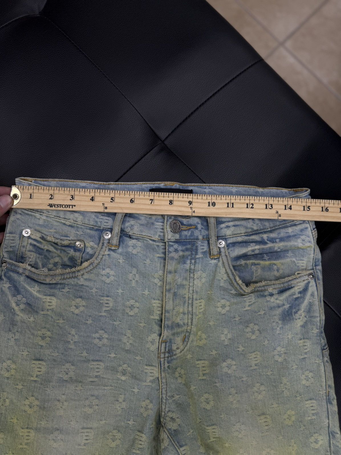 Purple Brand Purple Brand Jeans Blue/Yellow Jeans Size 31 🧼 Size US 31 - 9 Thumbnail