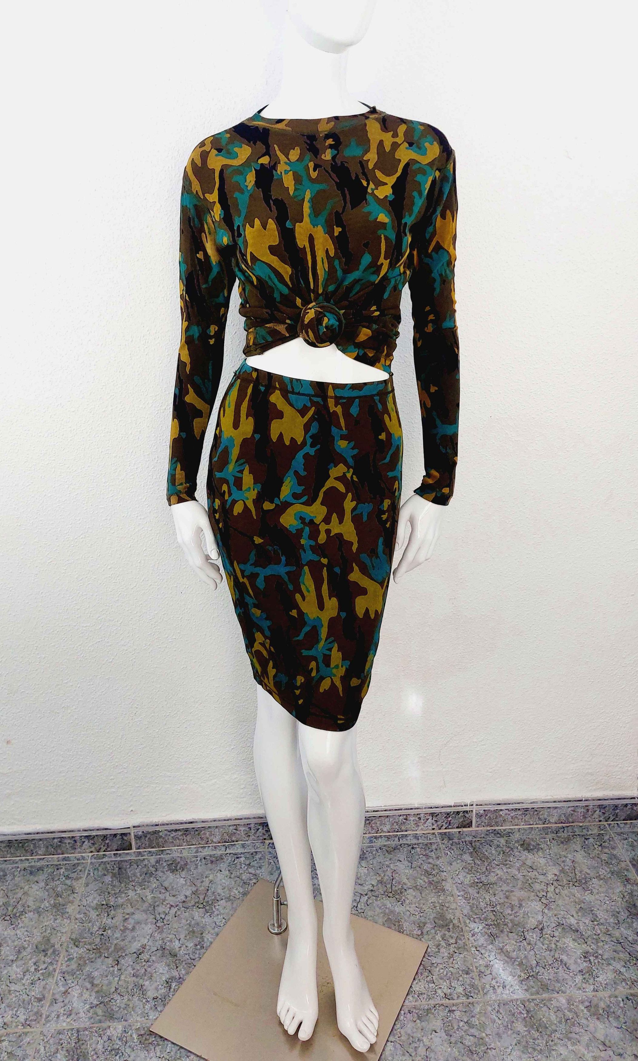 Jean Paul Gaultier Jean Paul Gaultier Junior Camouflage Military Tactical Dress Size M / US 6-8 / IT 42-44 - 2 Thumbnail