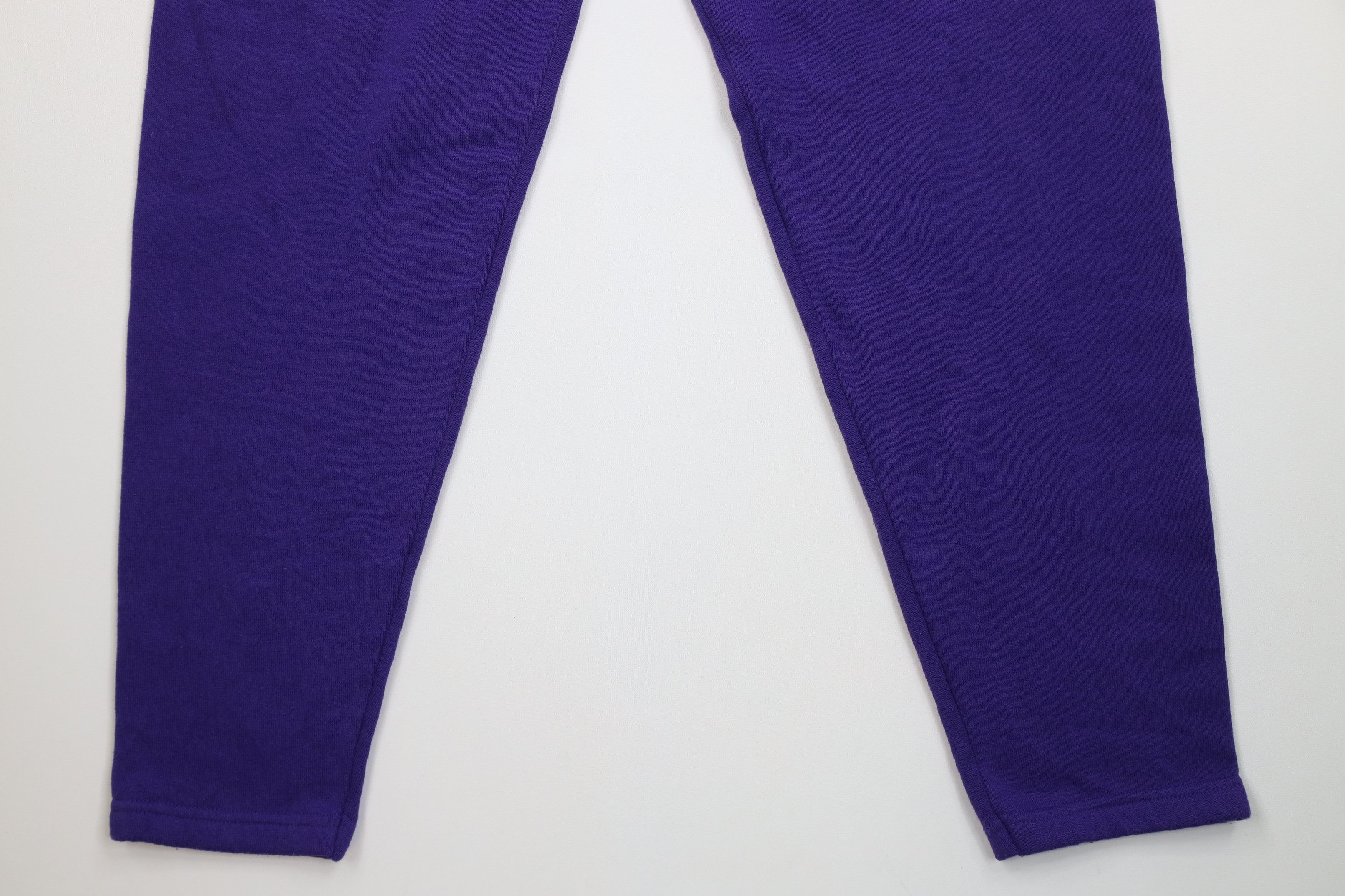 Vintage Vintage 90s Streetwear Blank Tapered Leg Sweatpants Purple Size 24" / US 00 / IT 34 - 4 Thumbnail