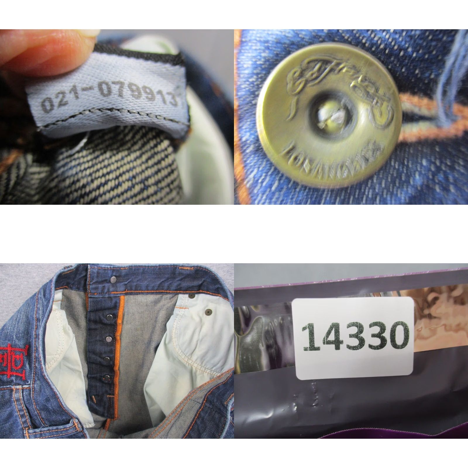 Ed Hardy VINTAGE Ed Hardy by Christian Audigier Jeans 38 Blue Embroidered Love Kills Slowly Mens Size US 38 / EU 54 - 11 Thumbnail