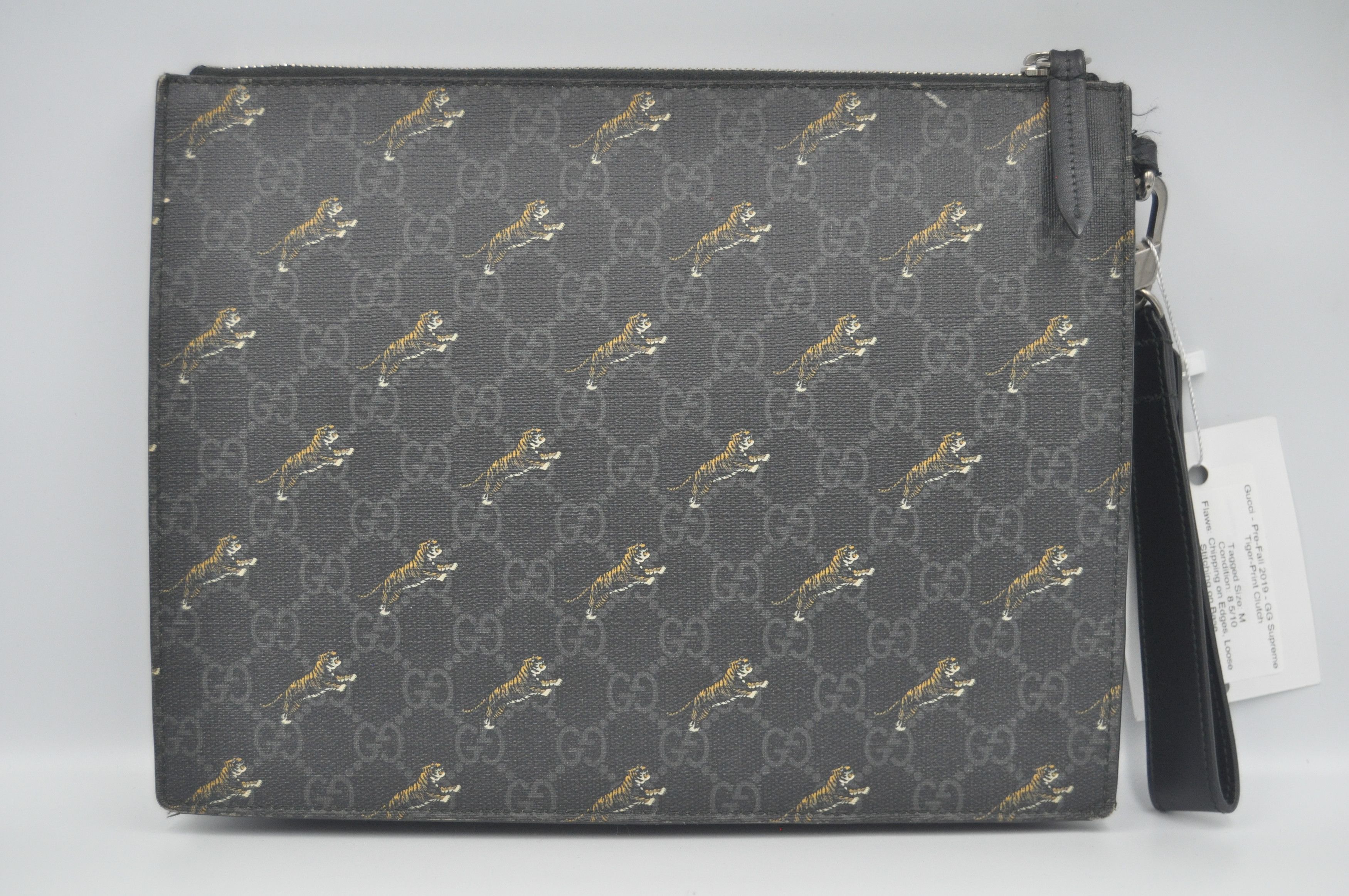 Gucci Gucci - Pre-Fall 2019 - GG Supreme Tiger-Print Clutch Size ONE SIZE - 3 Thumbnail