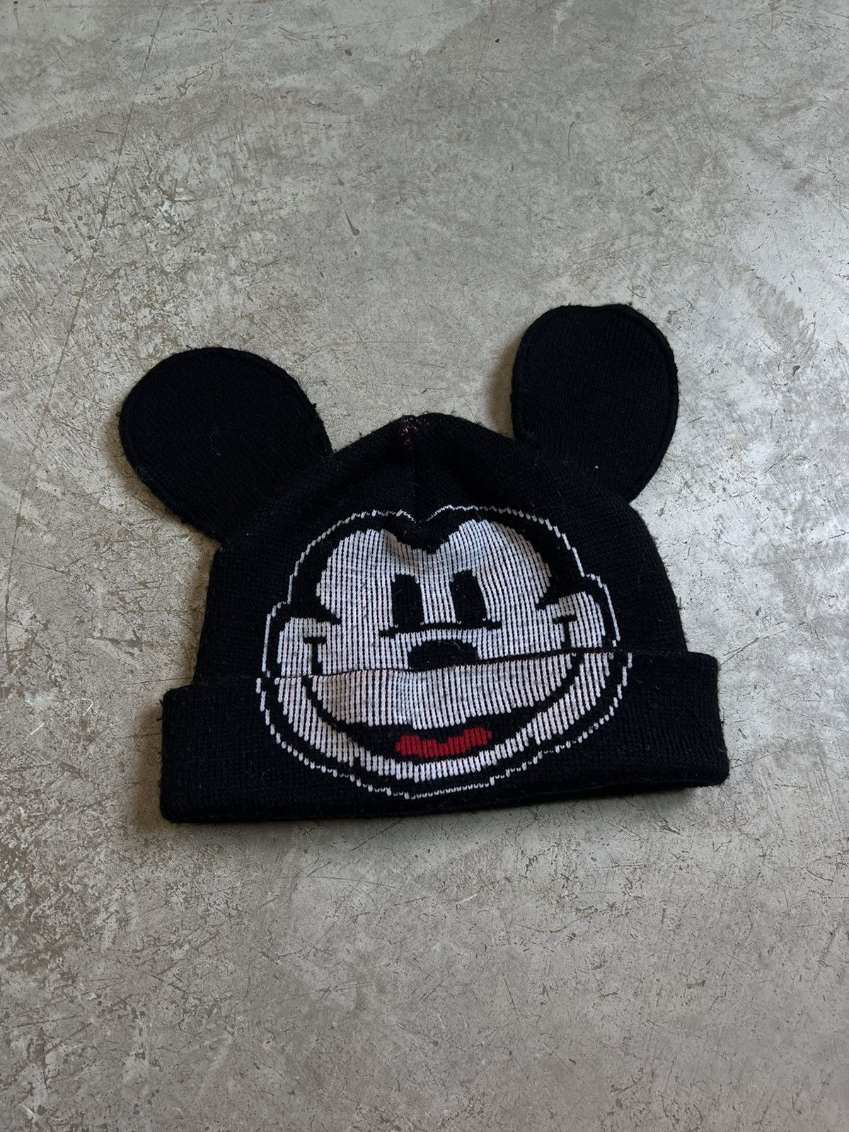 Japanese Brand × Vintage 😈 Vintage Devil Mickey Beanie Hat Size ONE SIZE - 2 Thumbnail