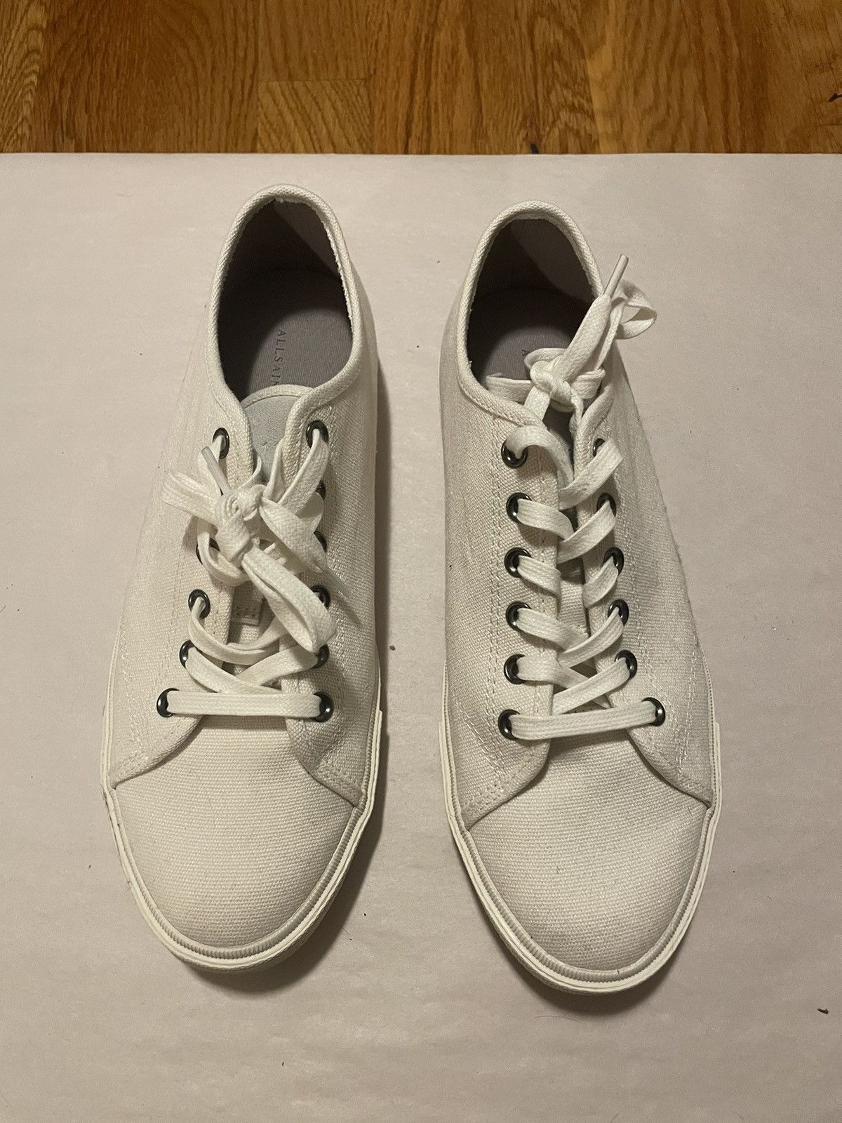 Allsaints Allsaints ashen white sneakers Size US 8 / EU 41 - 1 Thumbnail