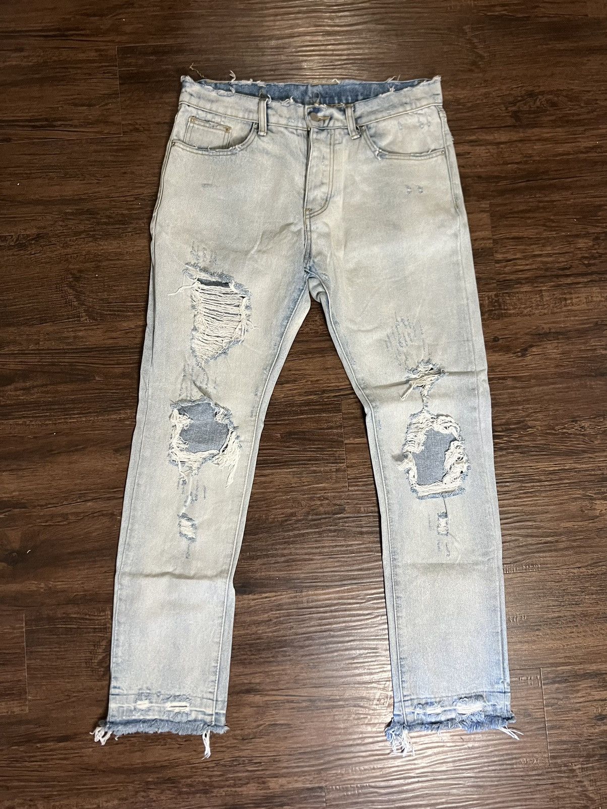 Jean × MNML MNML Distressed Denim Jeans Size US 32 / EU 48 - 1 Thumbnail