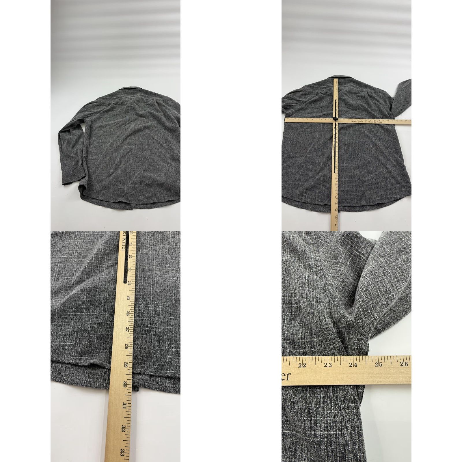 Vintage COOFANDY Shirt Mens XL Gray Linen Blend Button Front Long Sleeve Pocket Casual Size US XL / EU 56 / 4 - 8 Thumbnail