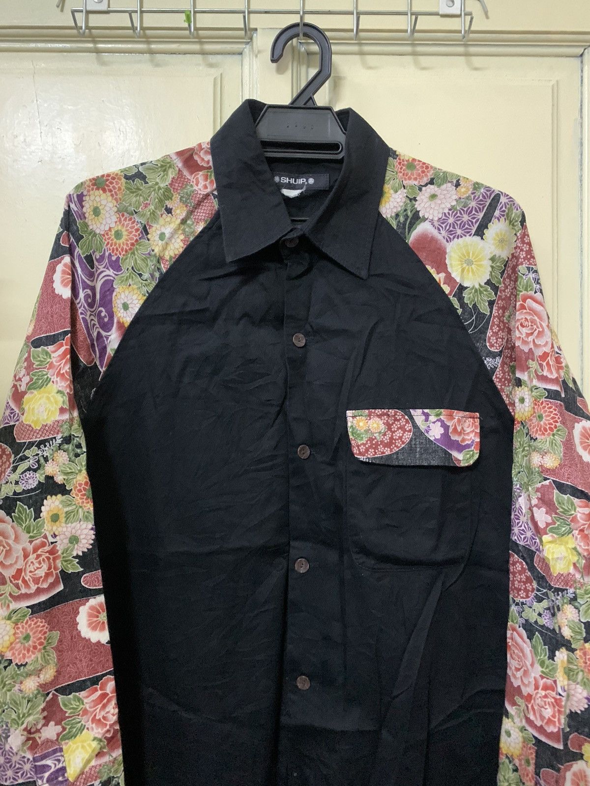 Yohji Yamamoto 💥Vintage Shuip Japan Button Shirt Size US L / EU 52-54 / 3 - 2 Thumbnail
