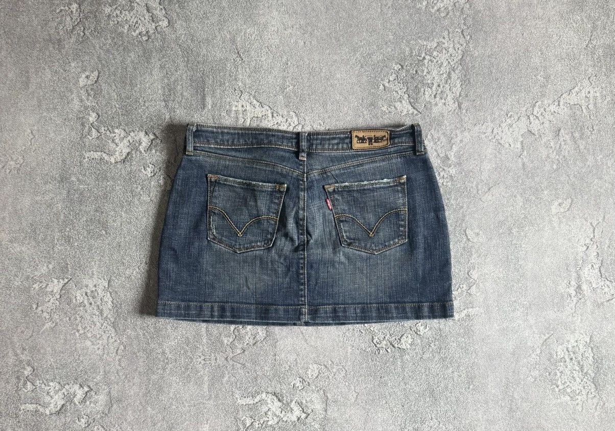 Levi's Levis Levi’s vintage denim y2k mini skirt punk opium Size 27" / US 4 / IT 40 - 6 Thumbnail