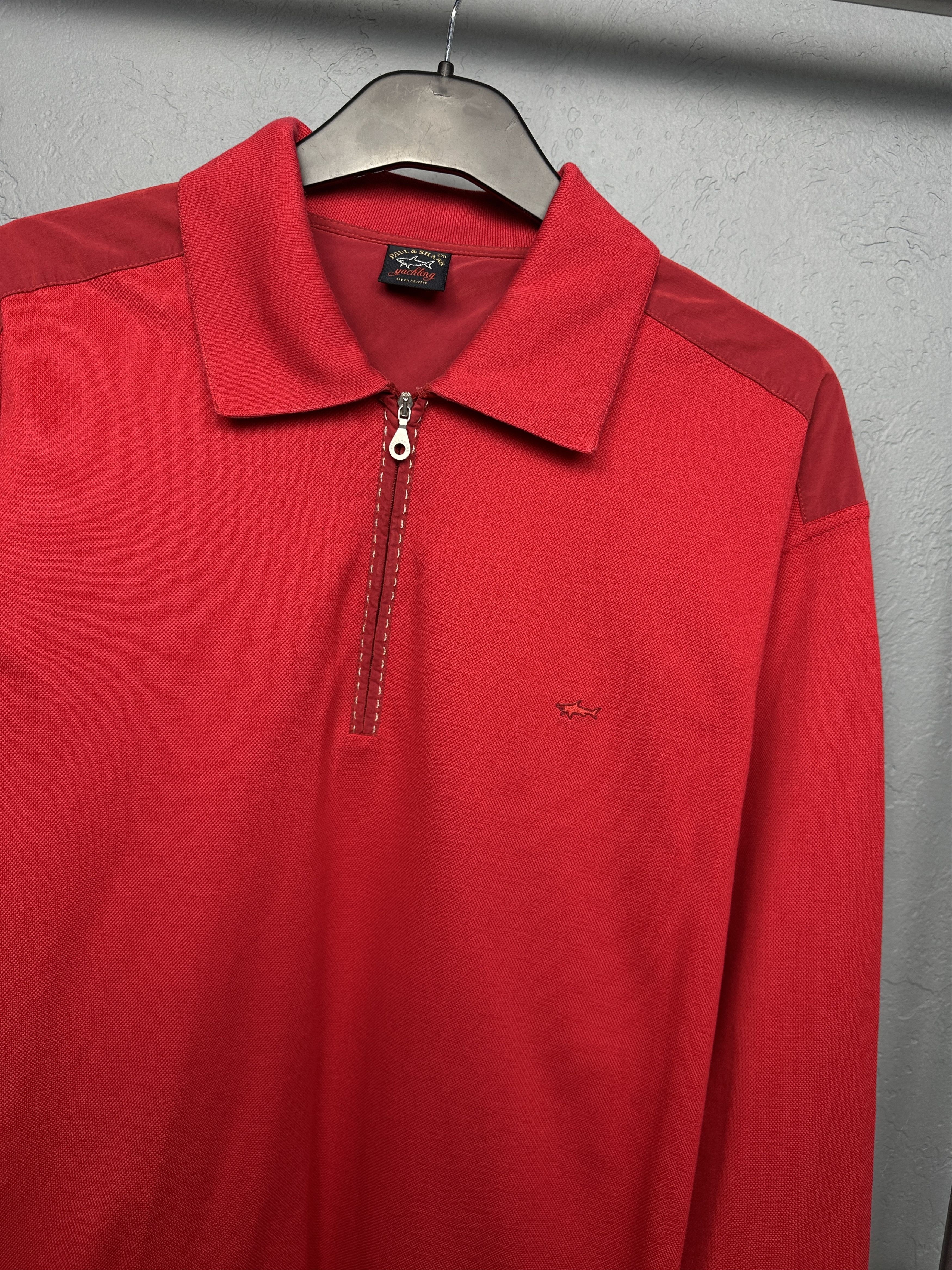 Paul & Shark Paul & Shark Vintage Mens Long Sleeve Polo Shirt Size XXL Size US XXL / EU 58 / 5 - 2 Thumbnail