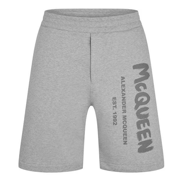 image of Alexander Mcqueen O1G2R1Mq0324 Shorts In Pale Grey, Men's (Size 30)