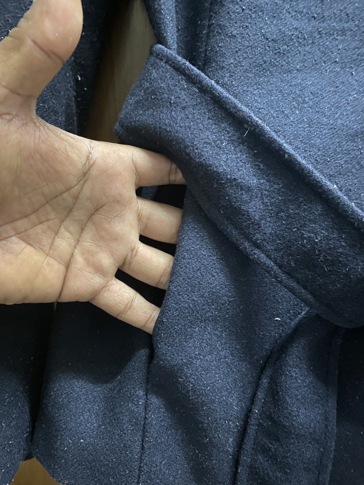 Designer × Zara Zara Basic Hoodie Double Breasted Blue Coat Size XS / US 0-2 / IT 36-38 - 6 Thumbnail