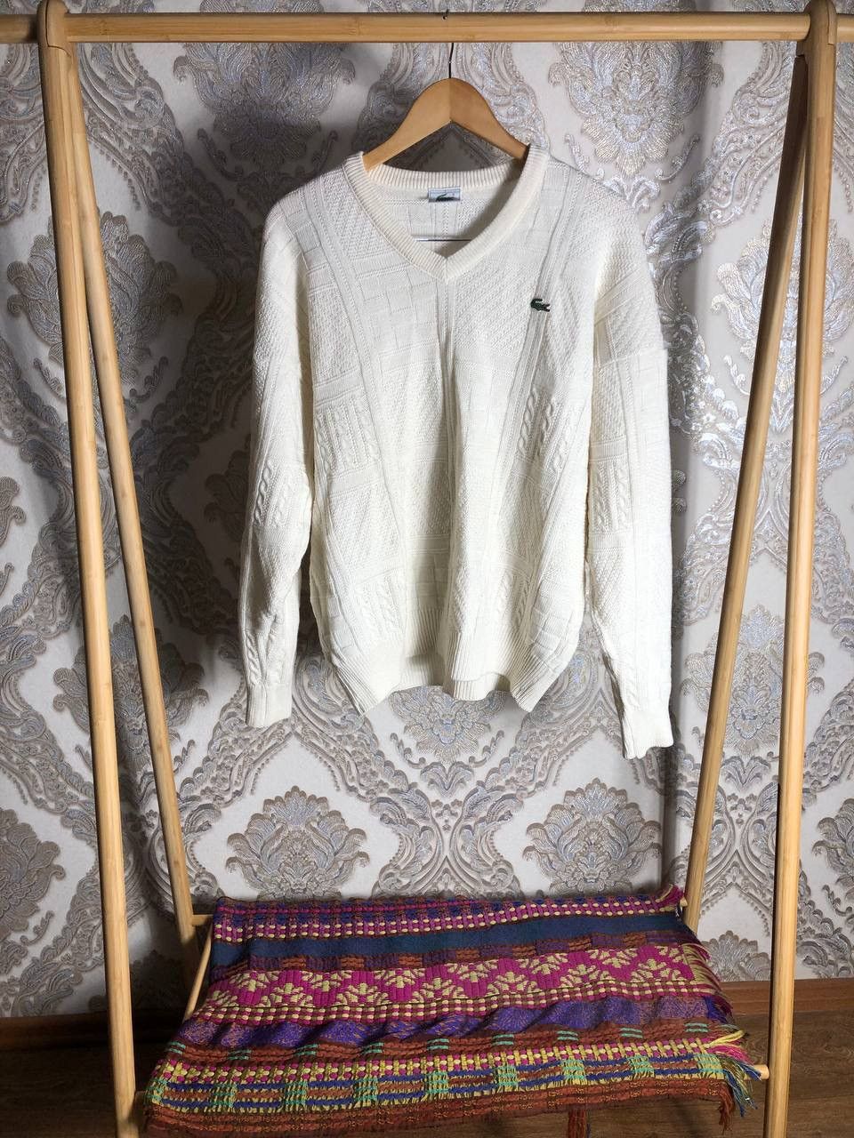 Lacoste VINTAGE LACOSTE CHEMISE SWEATER KNIT DESIGNER LUXURY Y2K 90s Size US XL / EU 56 / 4 - 1 Thumbnail