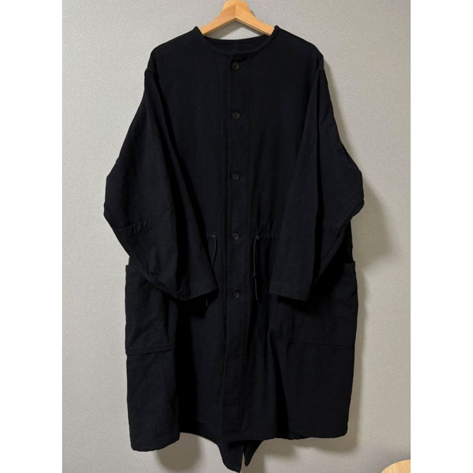 Orslow OrSlow Collarless Wool Coat Fishtail Black Made in Japan Men's Size S Size US S / EU 44-46 / 1 - 2 Thumbnail