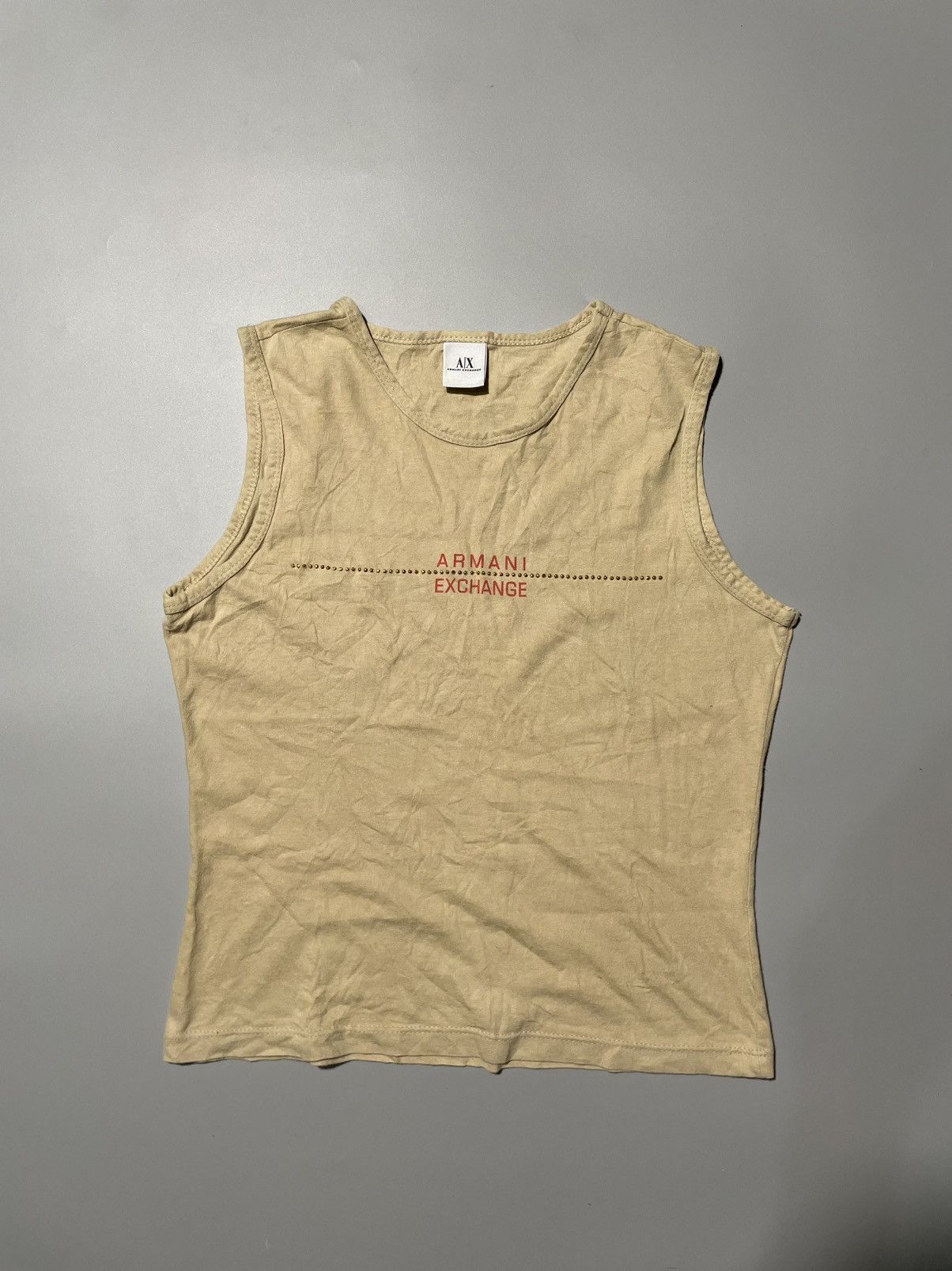 Armani Exchange × Vintage Y2k Armanj Exchange Tanktop Size S / US 4 / IT 40 - 1 Thumbnail