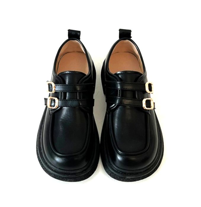 Vintage Stunning England Dual Buckle Straps Leather Shoes | Grailed
