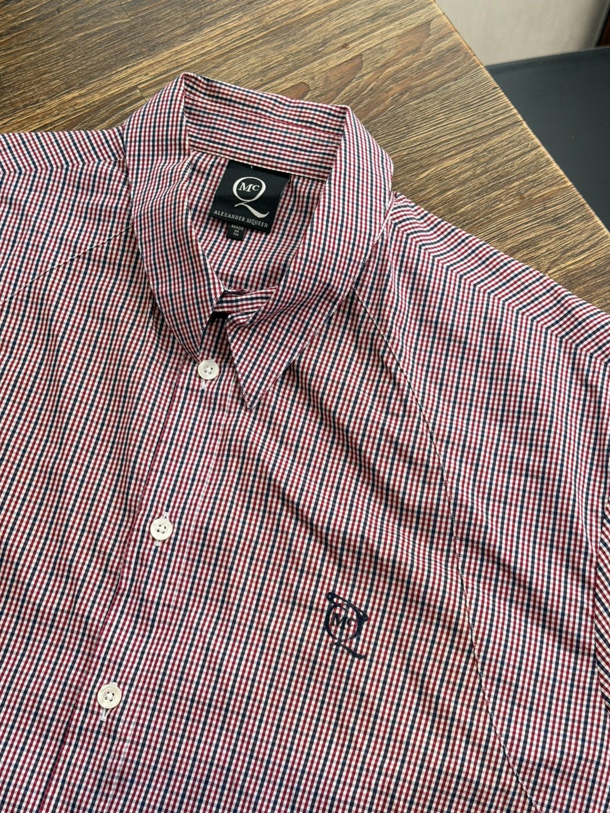 Alexander McQueen Alexander Mqueen vintage 2008 mcqueen check shirt Size US XL / EU 56 / 4 - 6 Thumbnail