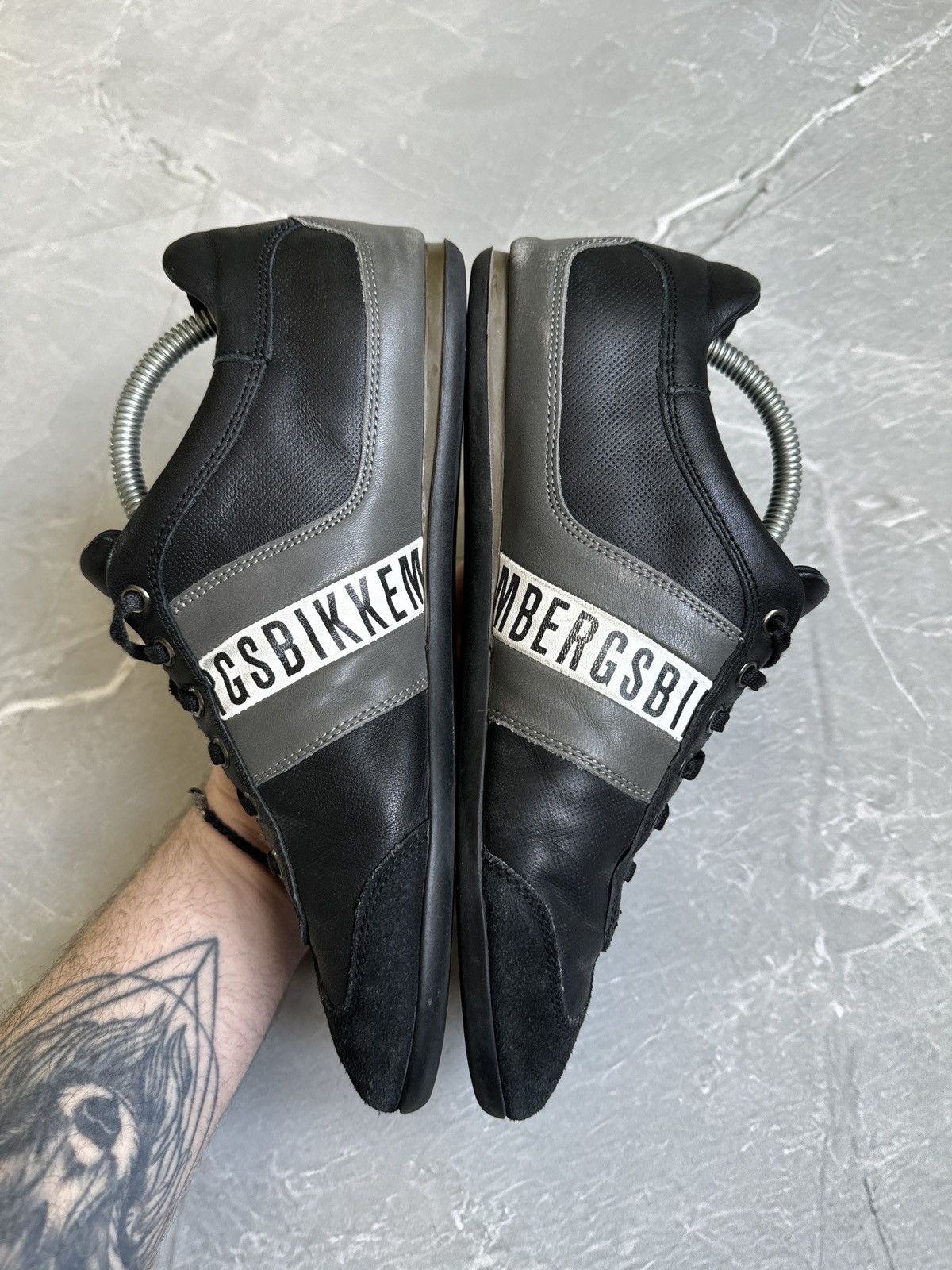 Dirk Bikkembergs Vintage Dirk Bikkembergs Leather Sneakers Japan Avantgarde Size US 7 / EU 40 - 10 Thumbnail