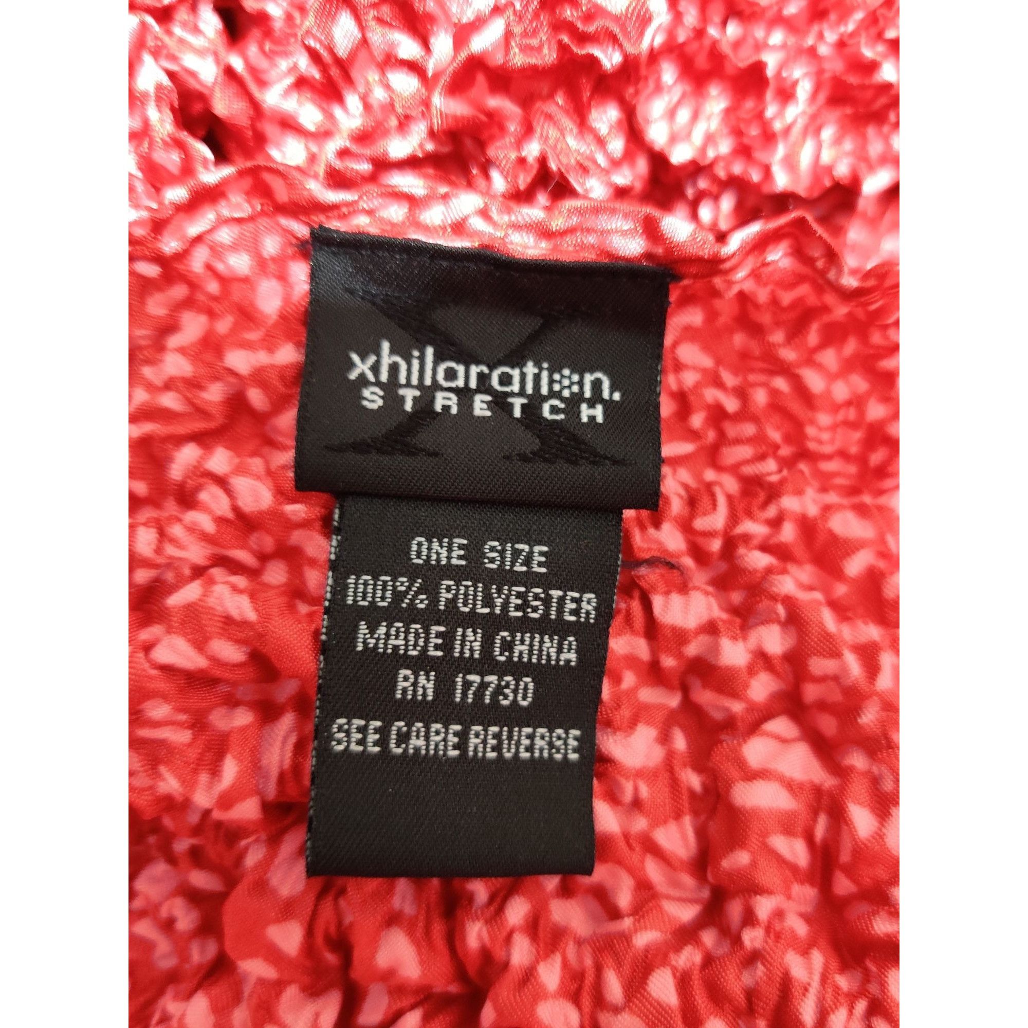 Vintage Xhilaration Womens Top One Size Red Pink Dot Vintage Stretch Size ONE SIZE - 8 Thumbnail