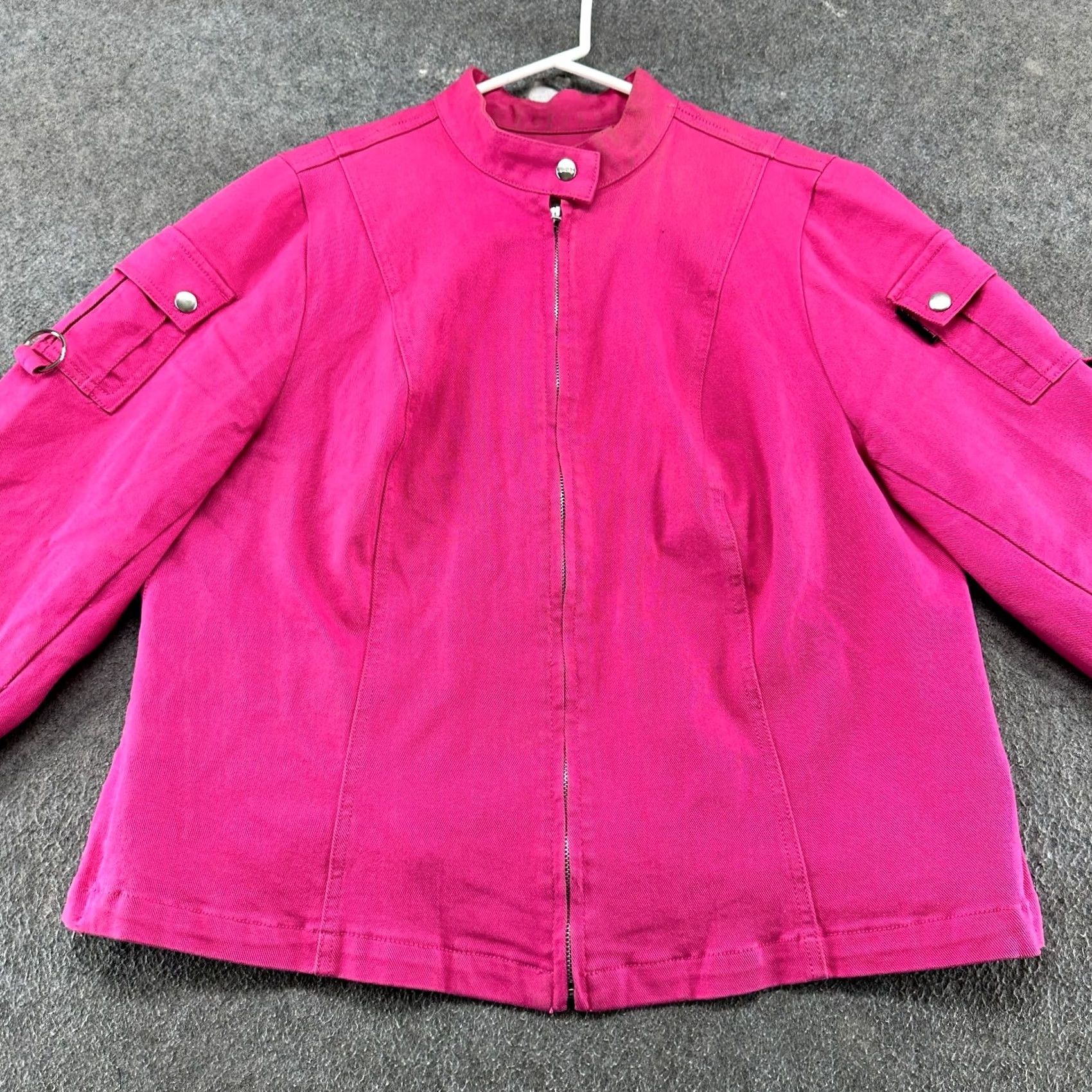 Tripp NYC VINTAGE TRIPP NYC Jacket Womens L Pink Denim Trucker Jean Cotton Y2K Size 36" / US 14 / IT 50 - 3 Thumbnail
