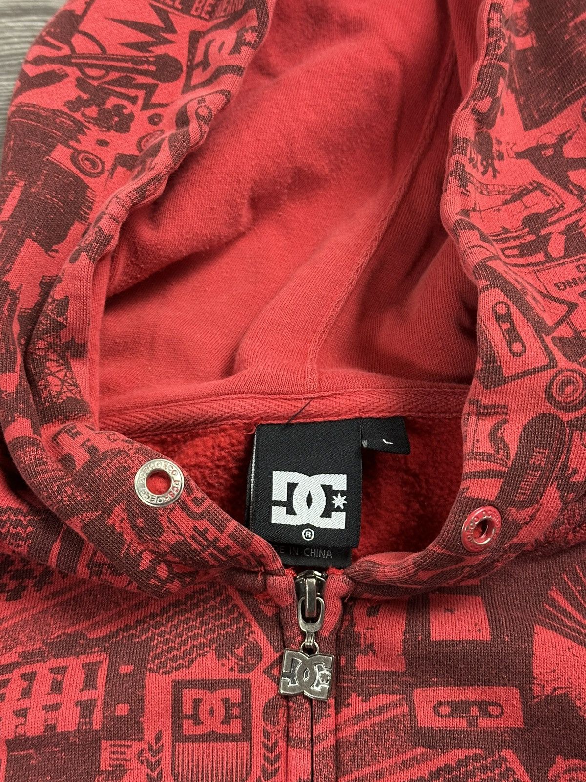 DC × Vintage Crazy Vintage Y2K DC Shoes AOP Zip Hoodie Size US L / EU 52-54 / 3 - 5 Thumbnail