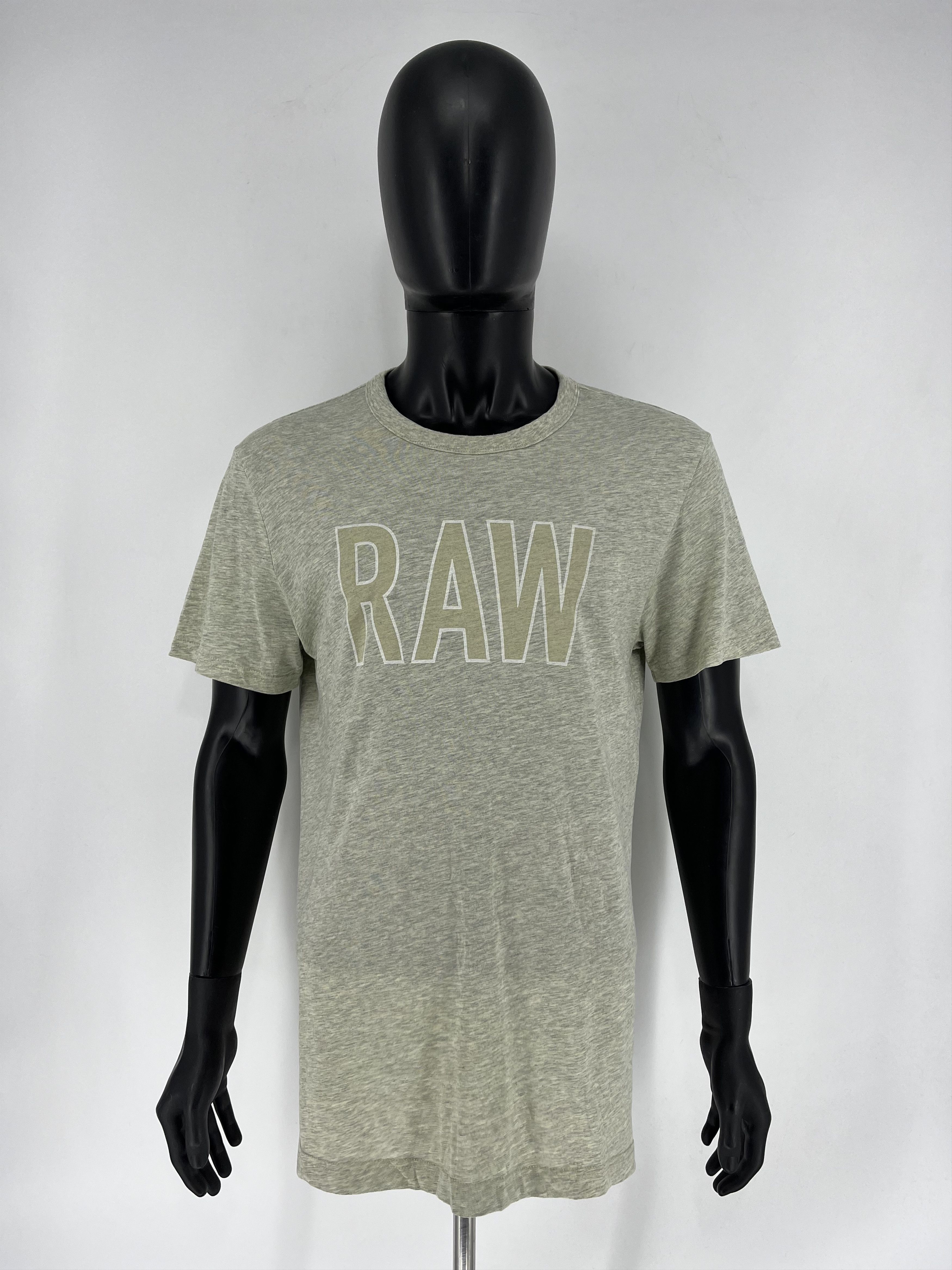 G-Star Vintage G-Star Raw T-Shirt Grey Big Centre Logo Size L Size US L / EU 52-54 / 3 - 2 Thumbnail