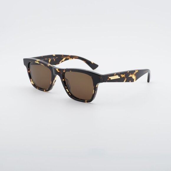 Bottega Veneta Bottega Veneta BV1120S 002 Sunglasses Havana Square Frame Size ONE SIZE - 1 Thumbnail