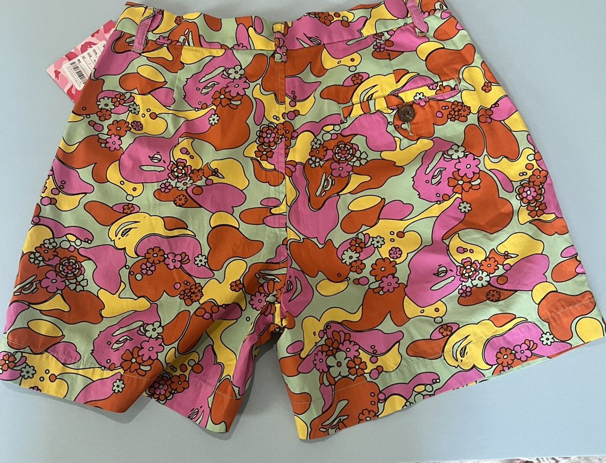 Bape Bathing Ape BAPE ABC CAMO FLOWER SHORTS Small Size 29" - 2 Thumbnail