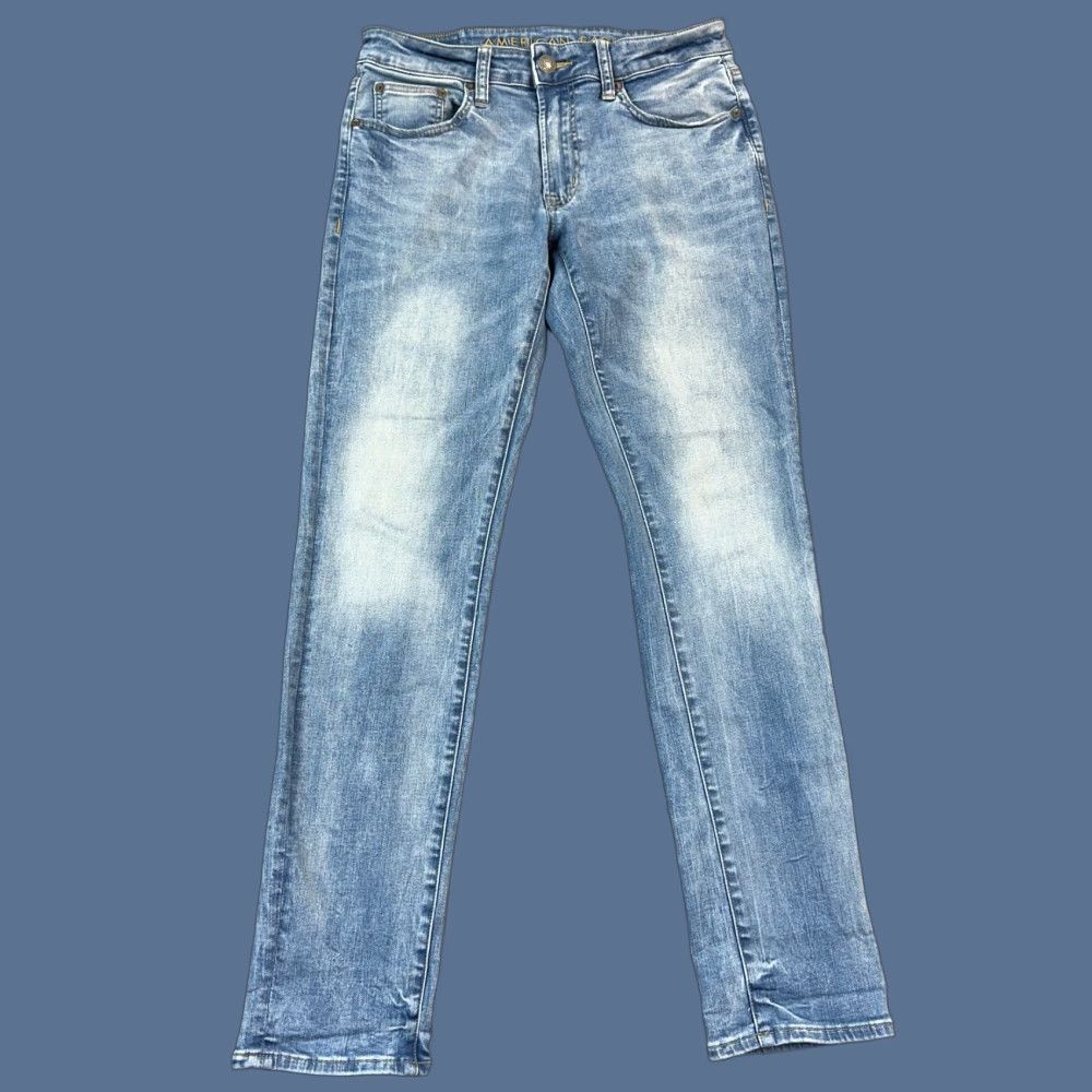 American Eagle Outfitters American Eagle Jeans Mens 31x31 Light Wash Denim Next Level Flex Slim Casual Size US 31 - 1 Thumbnail