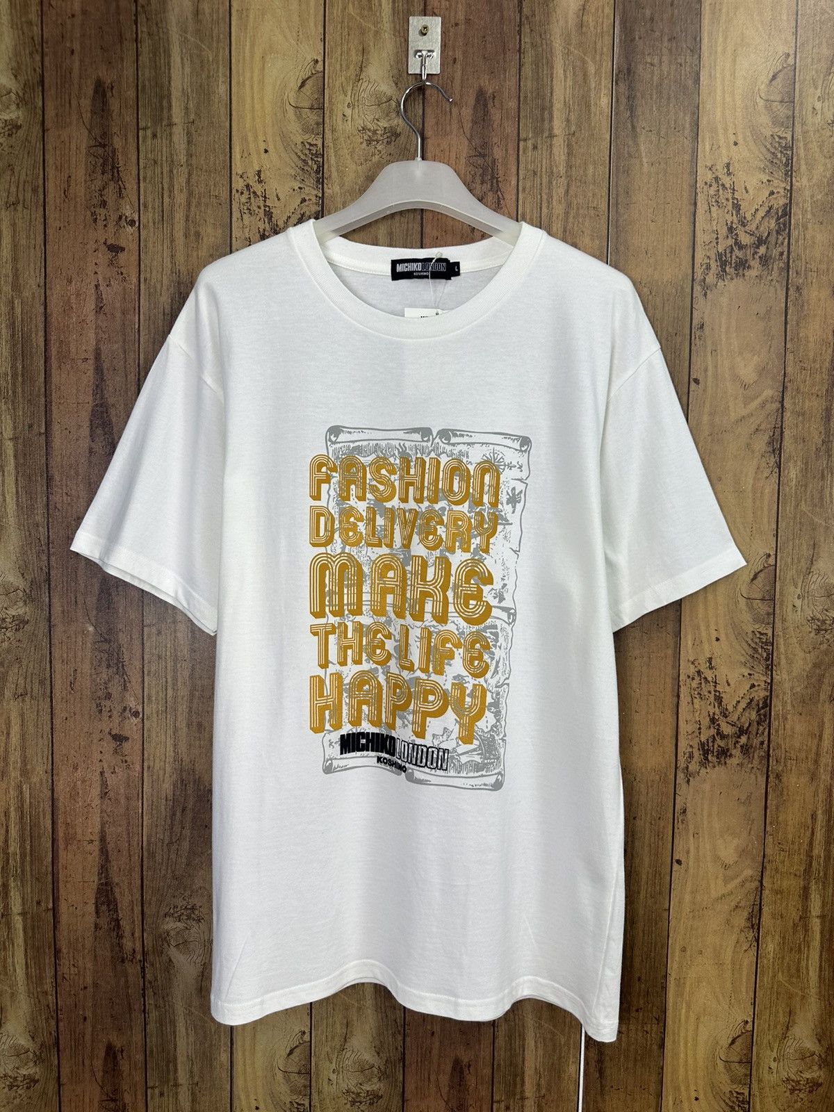 Michiko Koshino Vintage Michiko London Koshino Nos Tshirt A370 Size US L / EU 52-54 / 3 - 1 Thumbnail