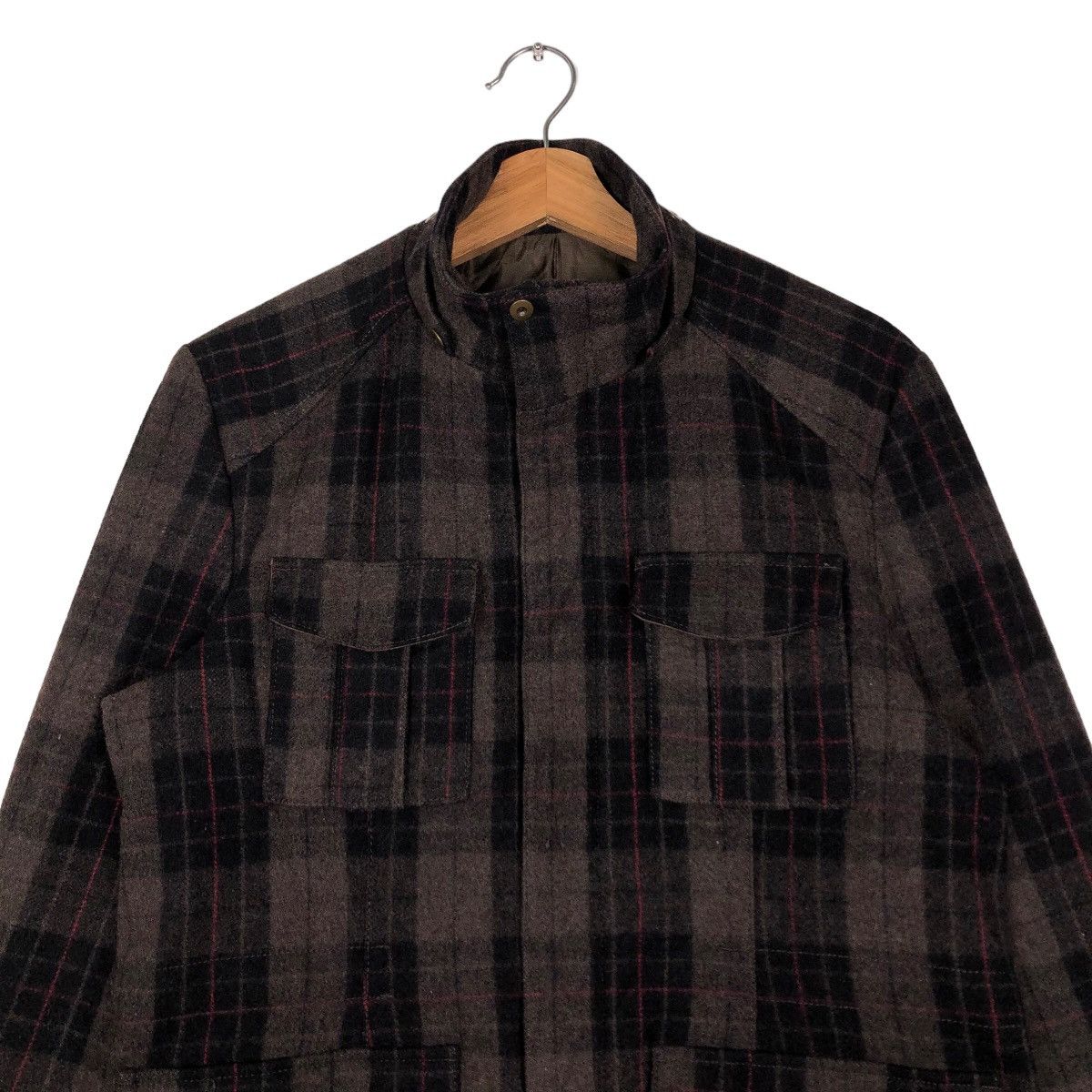 Other 🔥Biker Jacket Tartan Design Punk A.V.V Homme Japan Made Size US M / EU 48-50 / 2 - 4 Thumbnail