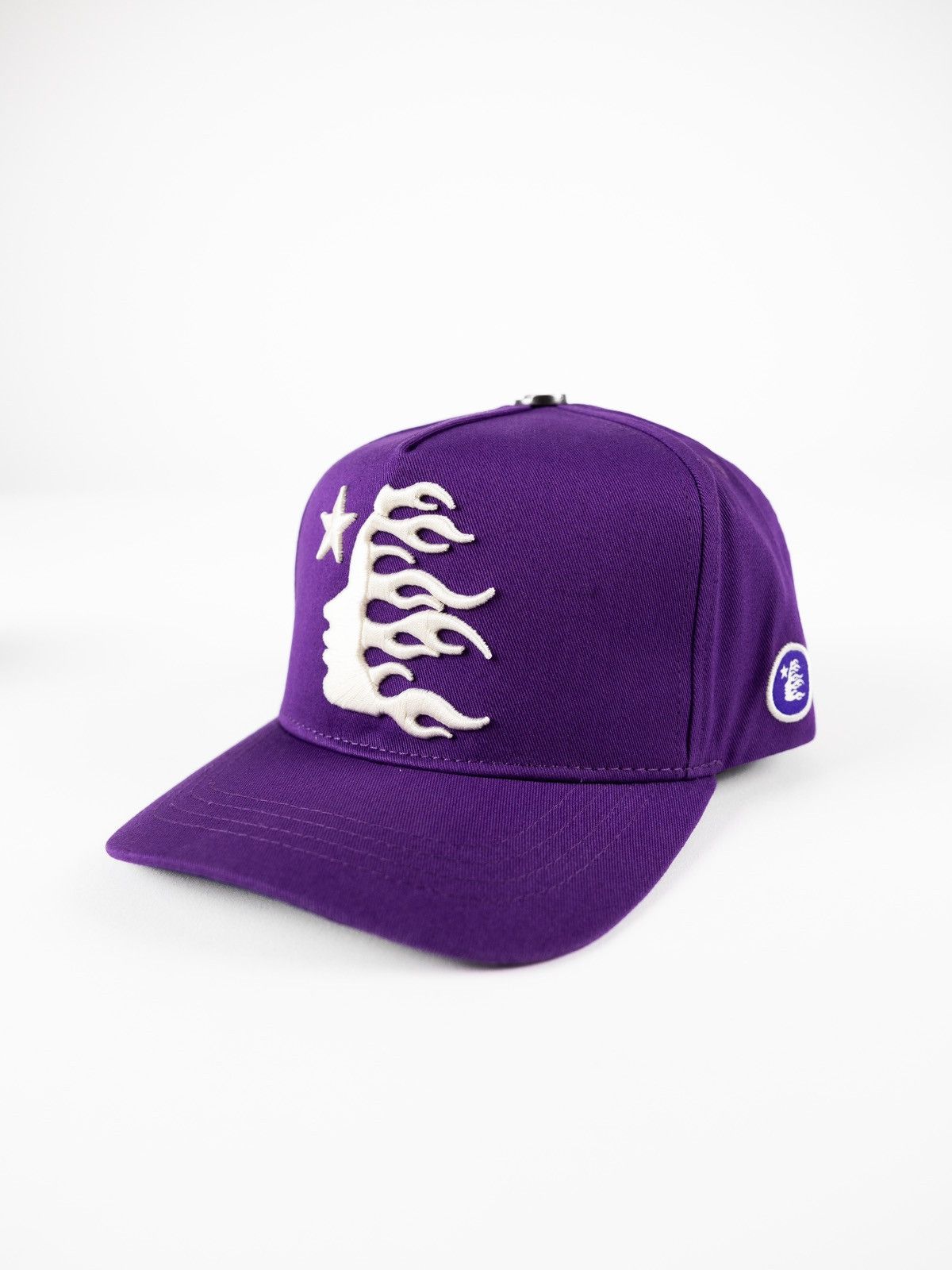 image of Hellstar Purple Snapback Hat, Men's