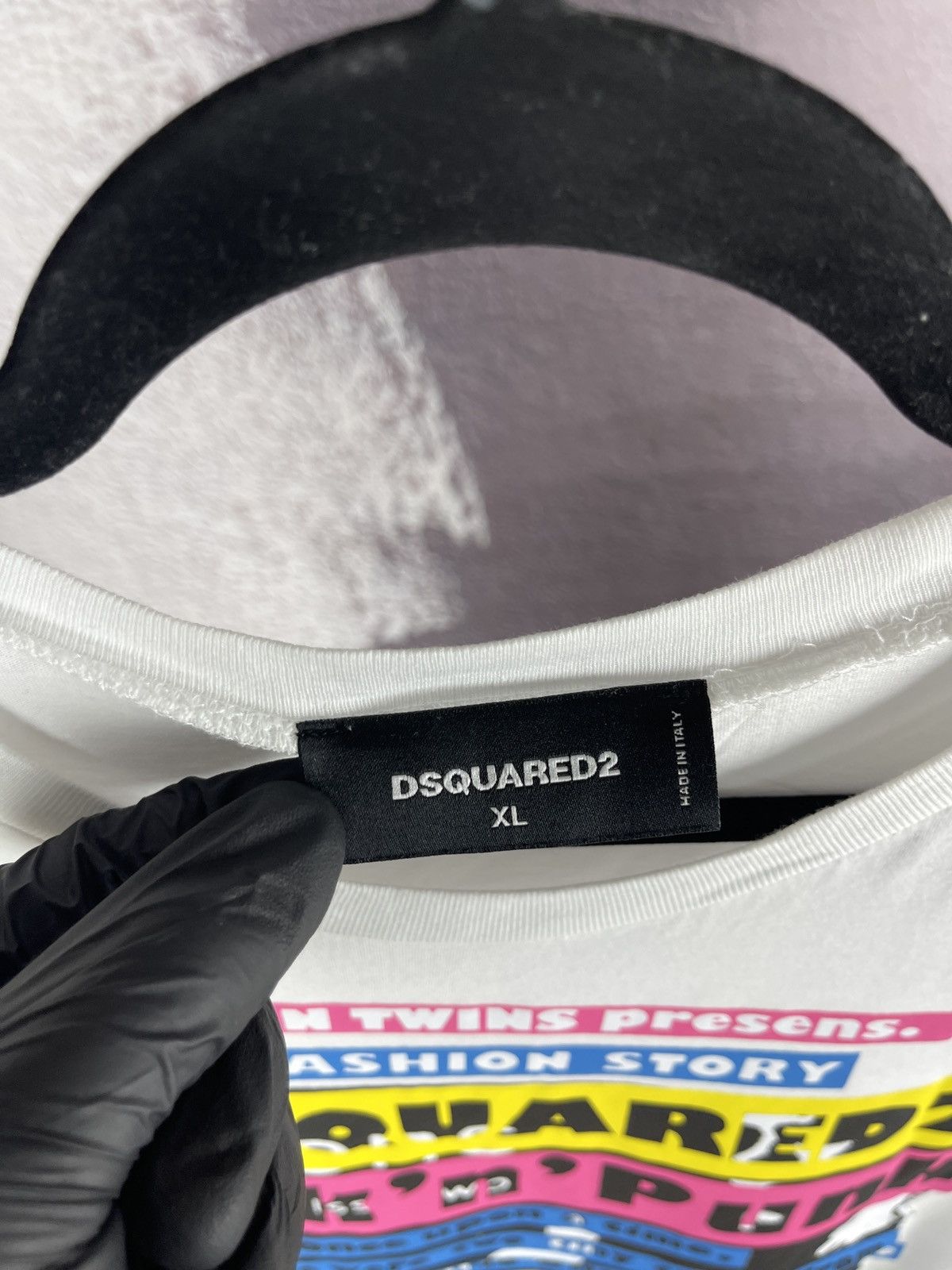 Dsquared2 Dsquared2 Pink N Punk Brothers T-shirt In White RRP 320$ Size US XL / EU 56 / 4 - 7 Thumbnail