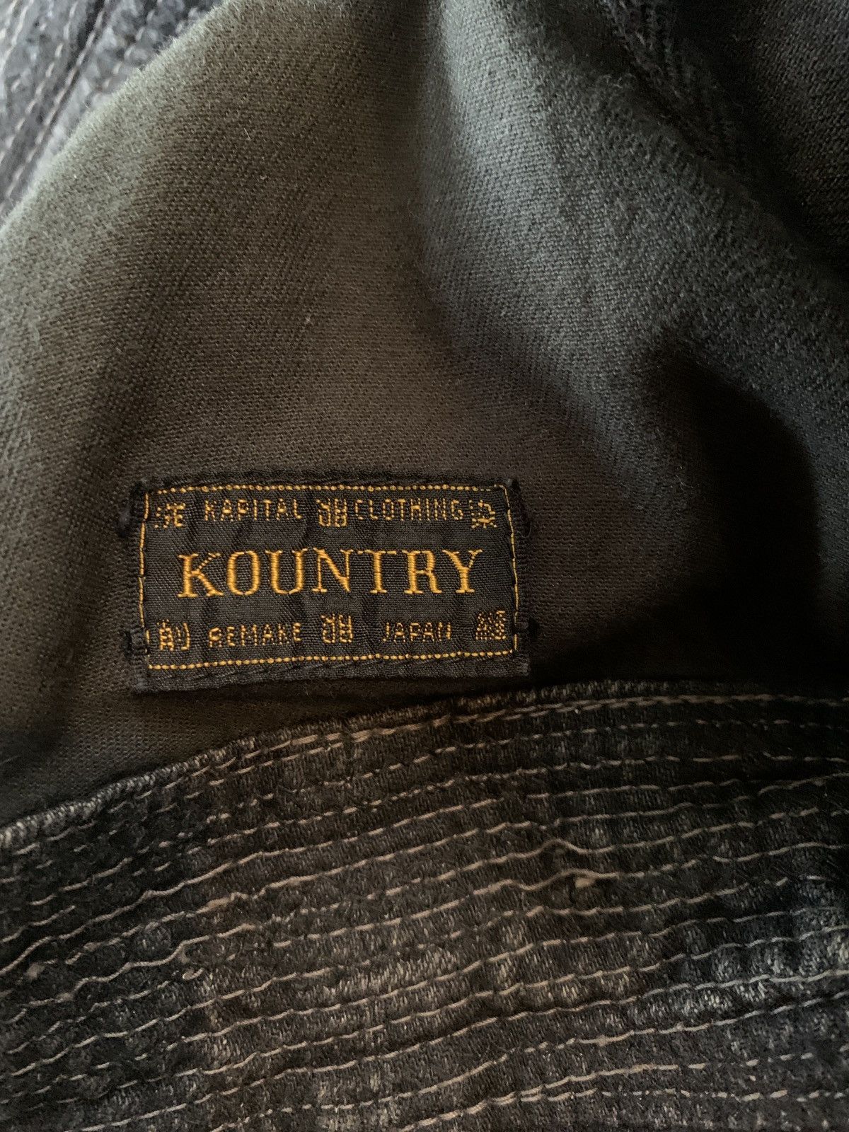 Kapital Boro Bucket Hat Distressed
