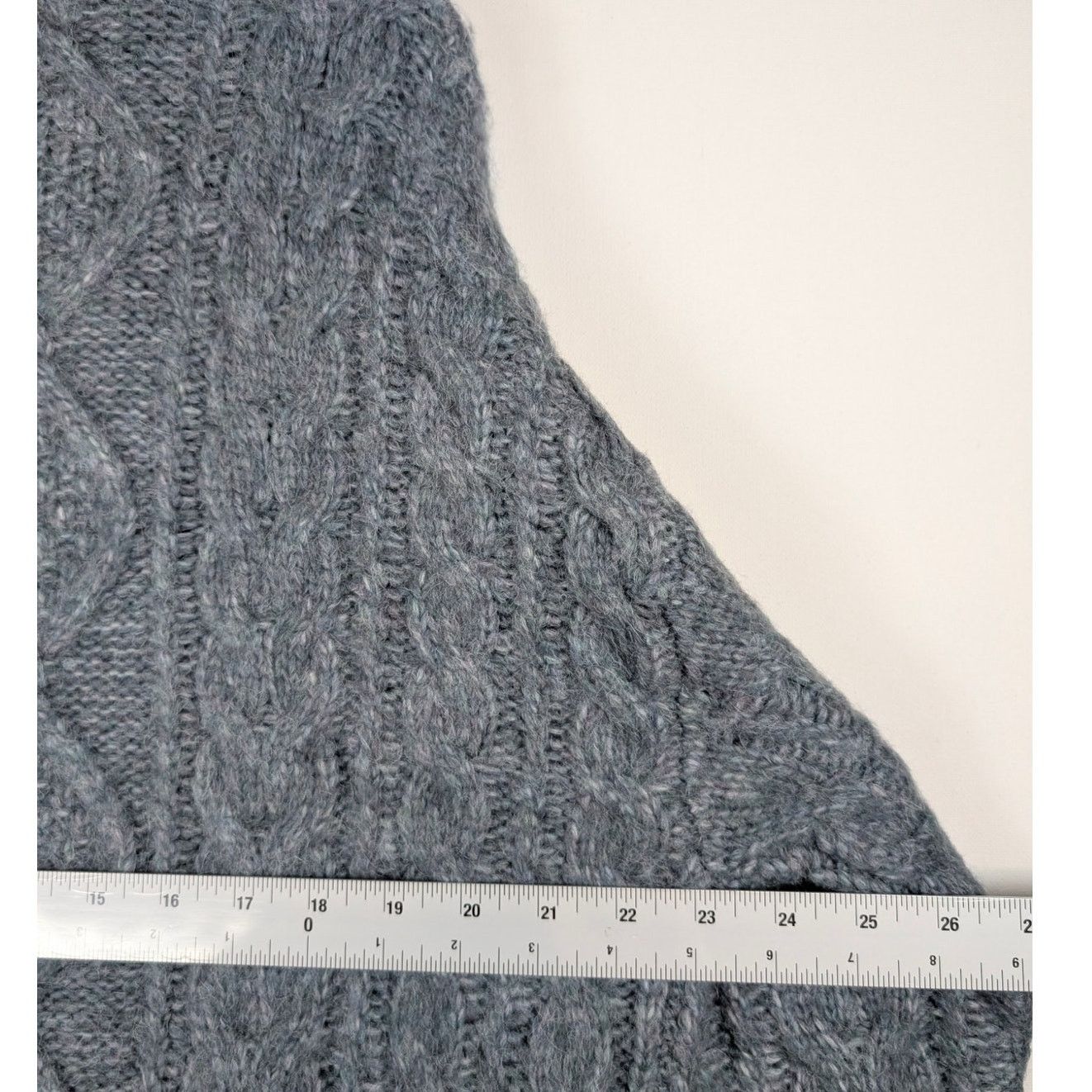 Unknown London Daily Drills Gray Crew Neck Cable Knit Gray Sweater Gray Size S / US 4 / IT 40 - 6 Thumbnail