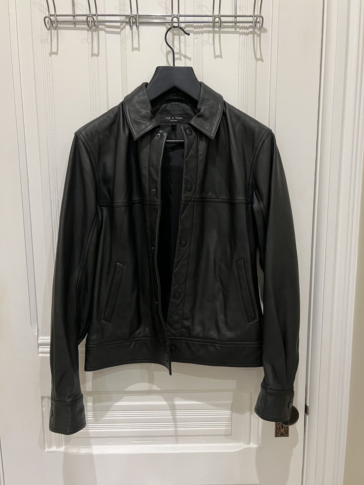 Rag & Bone Rag & Bone Owen lambskin leather jacket Size US S / EU 44-46 / 1 - 1 Thumbnail
