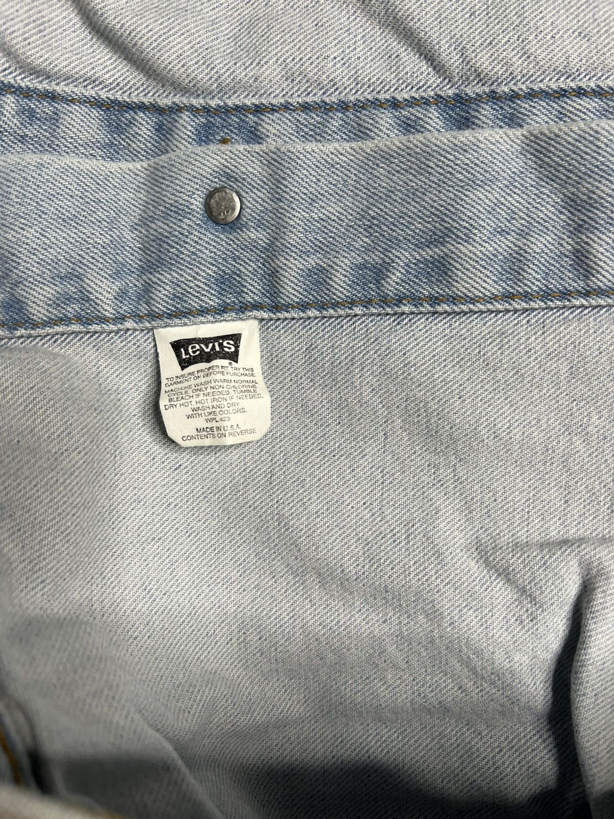 Levi's 90s Vintage Light Wash Levi’s Denim Biker Jacket Size US XL / EU 56 / 4 - 6 Thumbnail